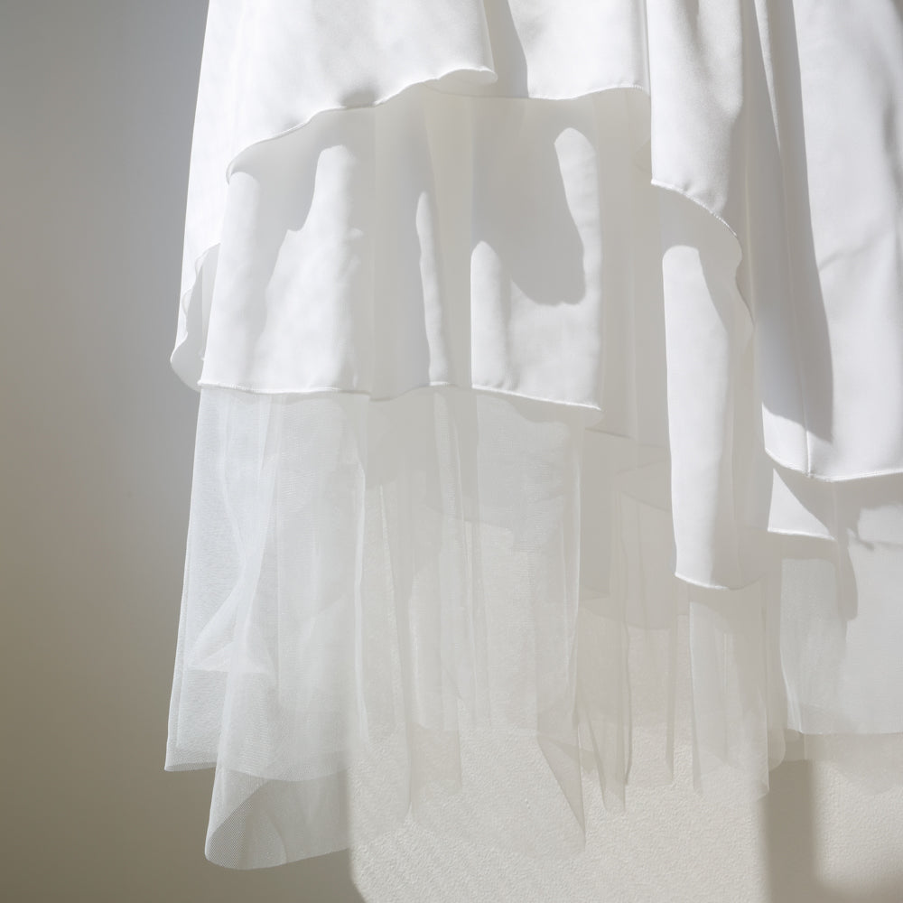 new items : asymmetry tiered skirt