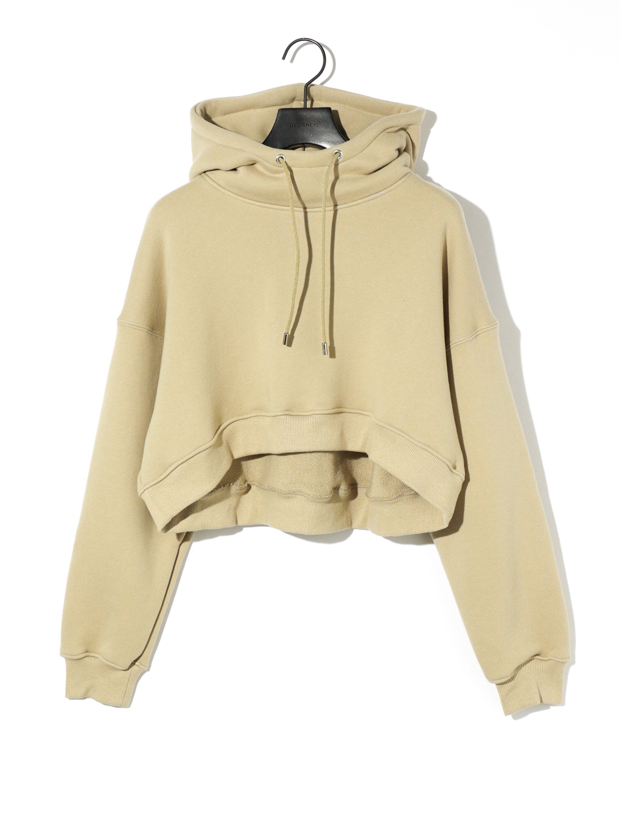 hooded short pullover