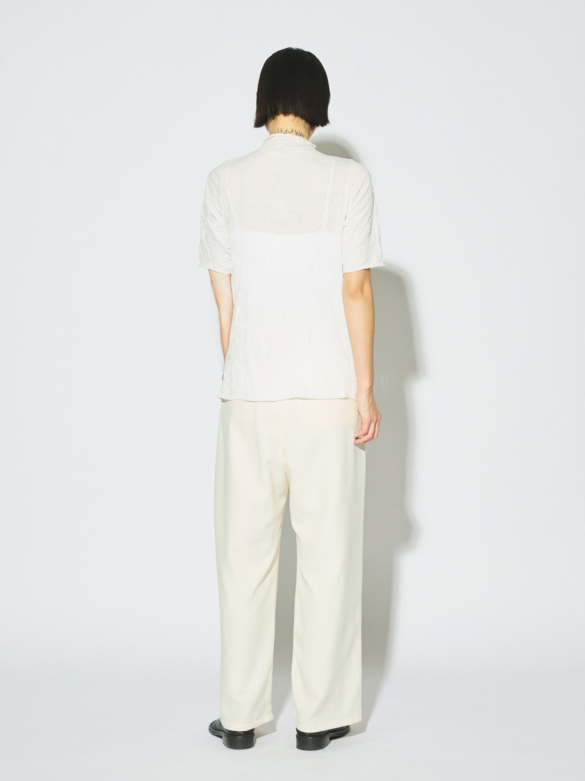 sheer high neck sleeve inner