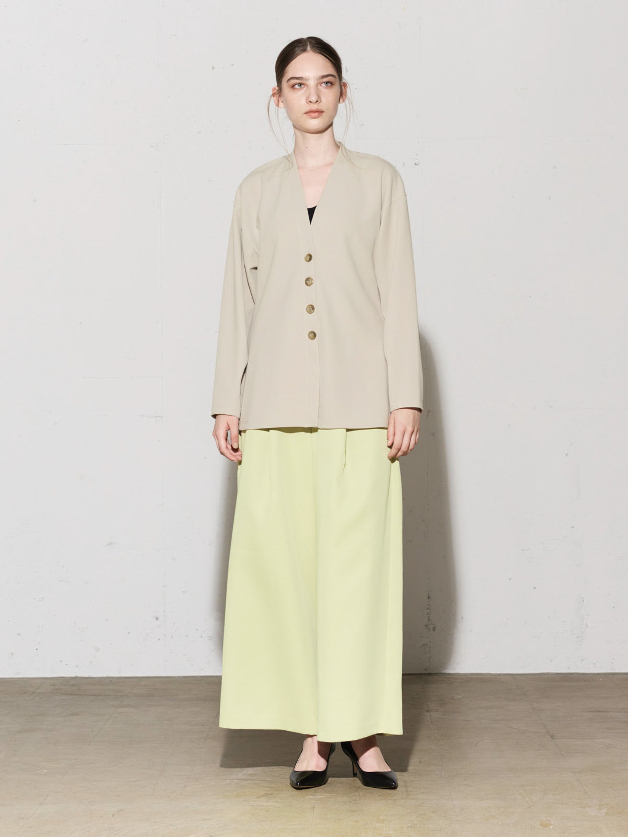 shaped design cardigan