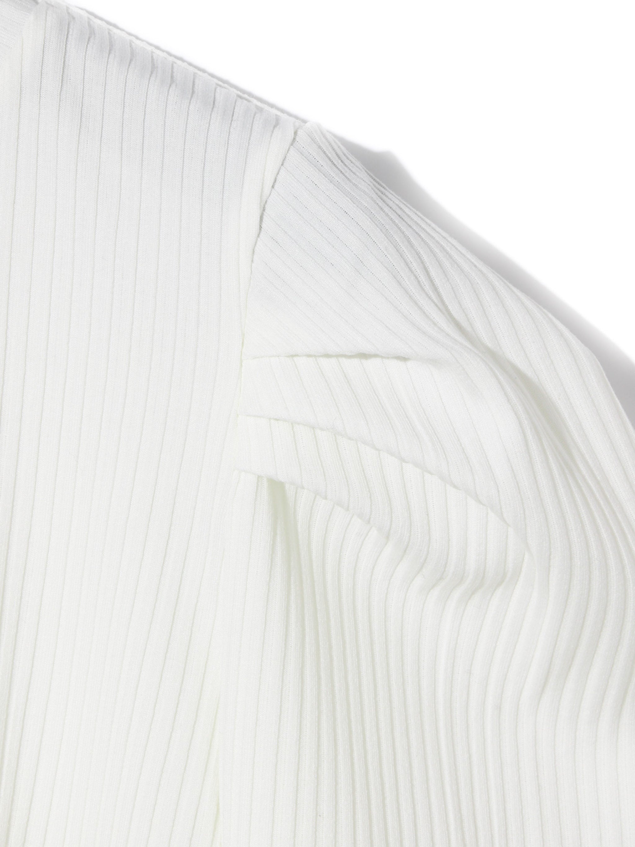 power shoulder rib pullover