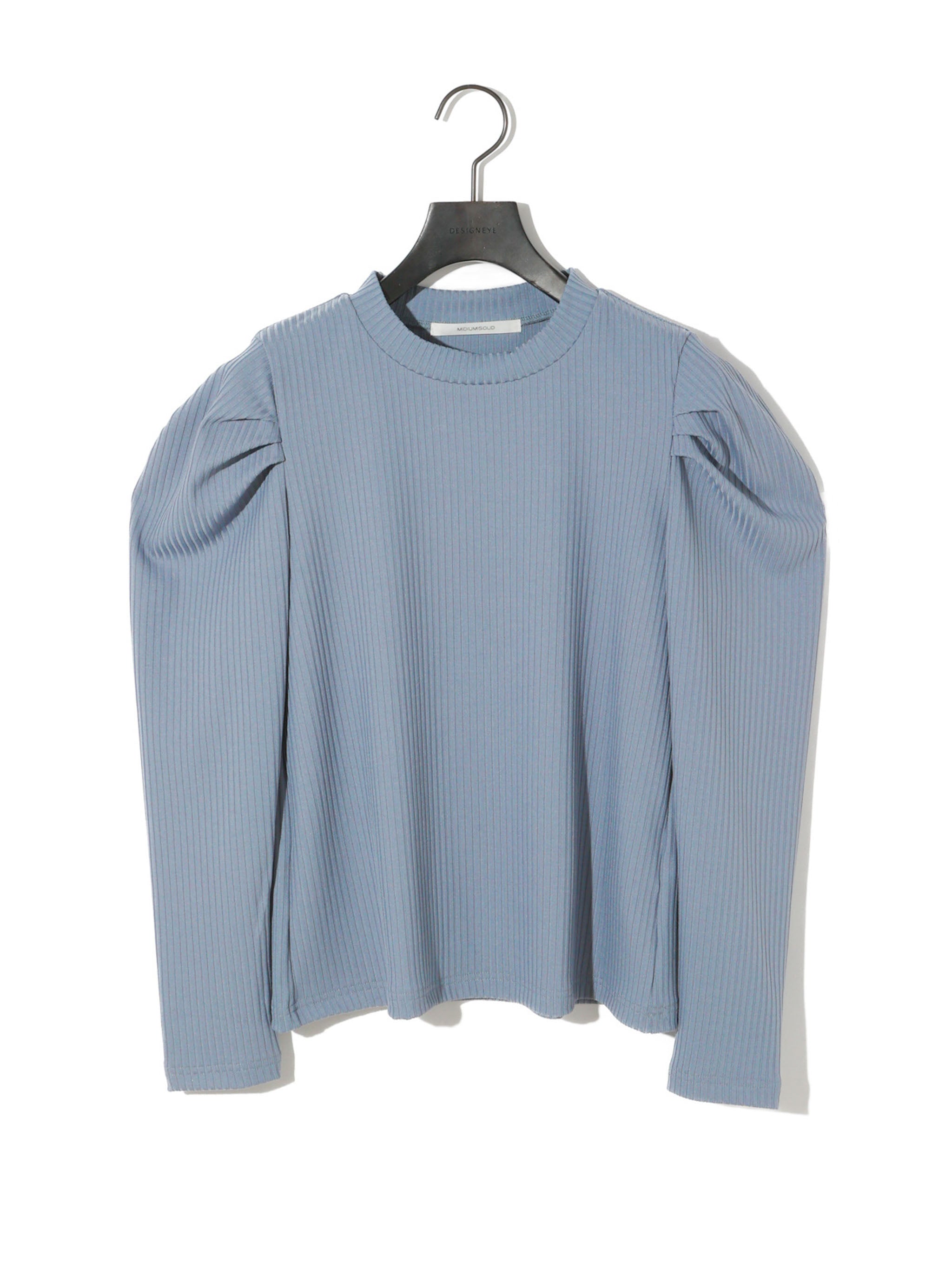 power shoulder rib pullover