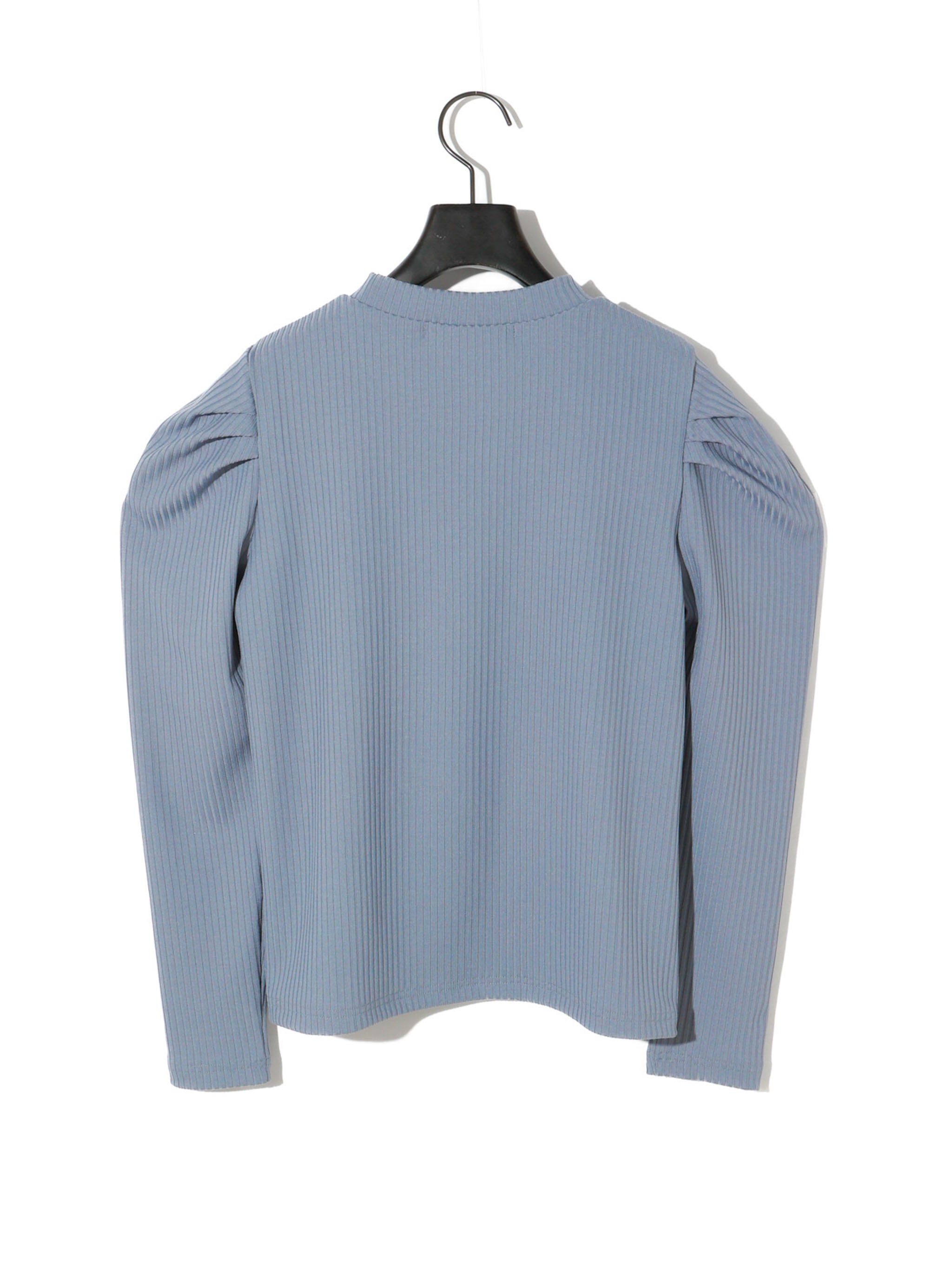 power shoulder rib pullover