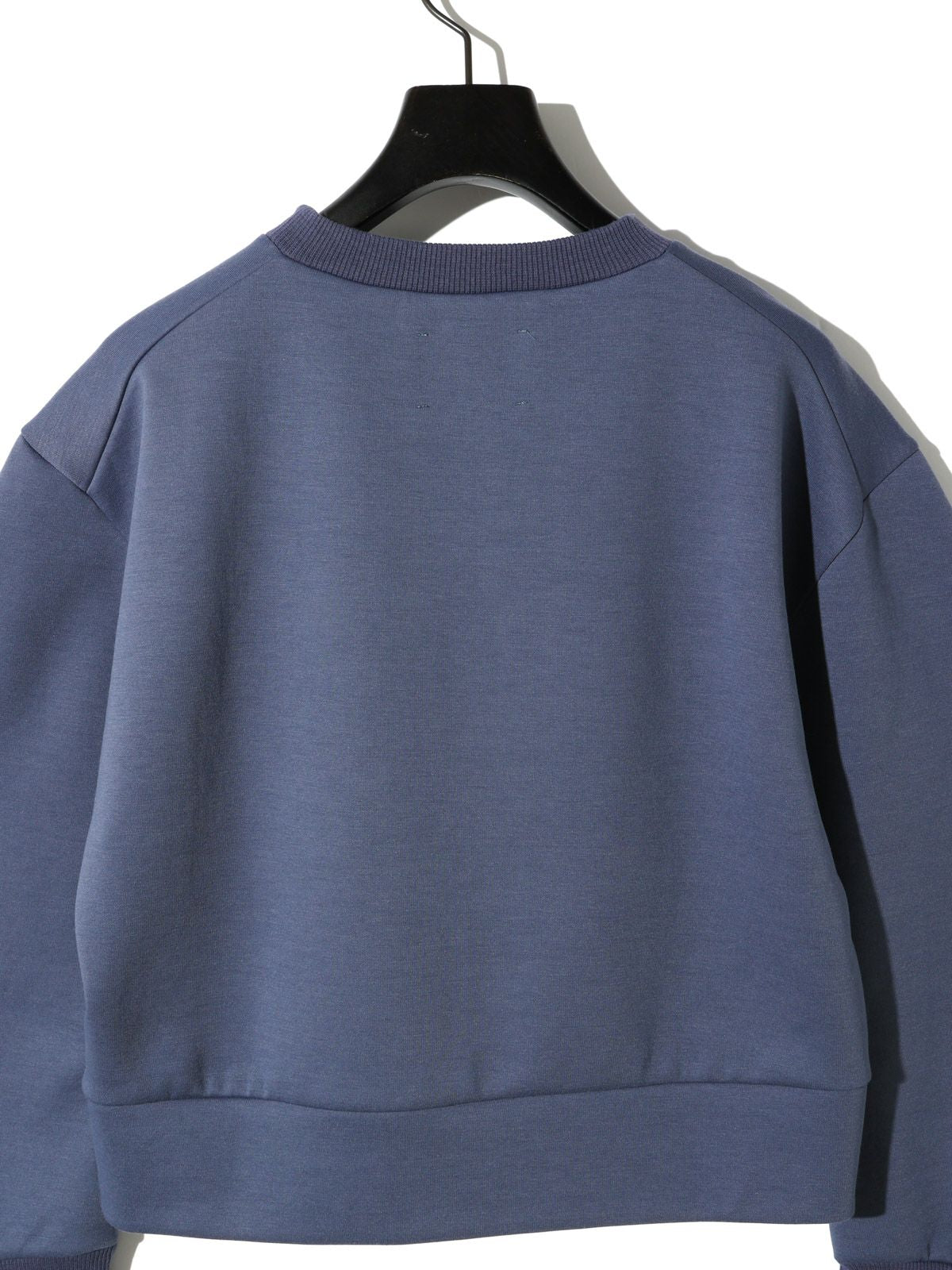 curve sleeve double-knit pullover