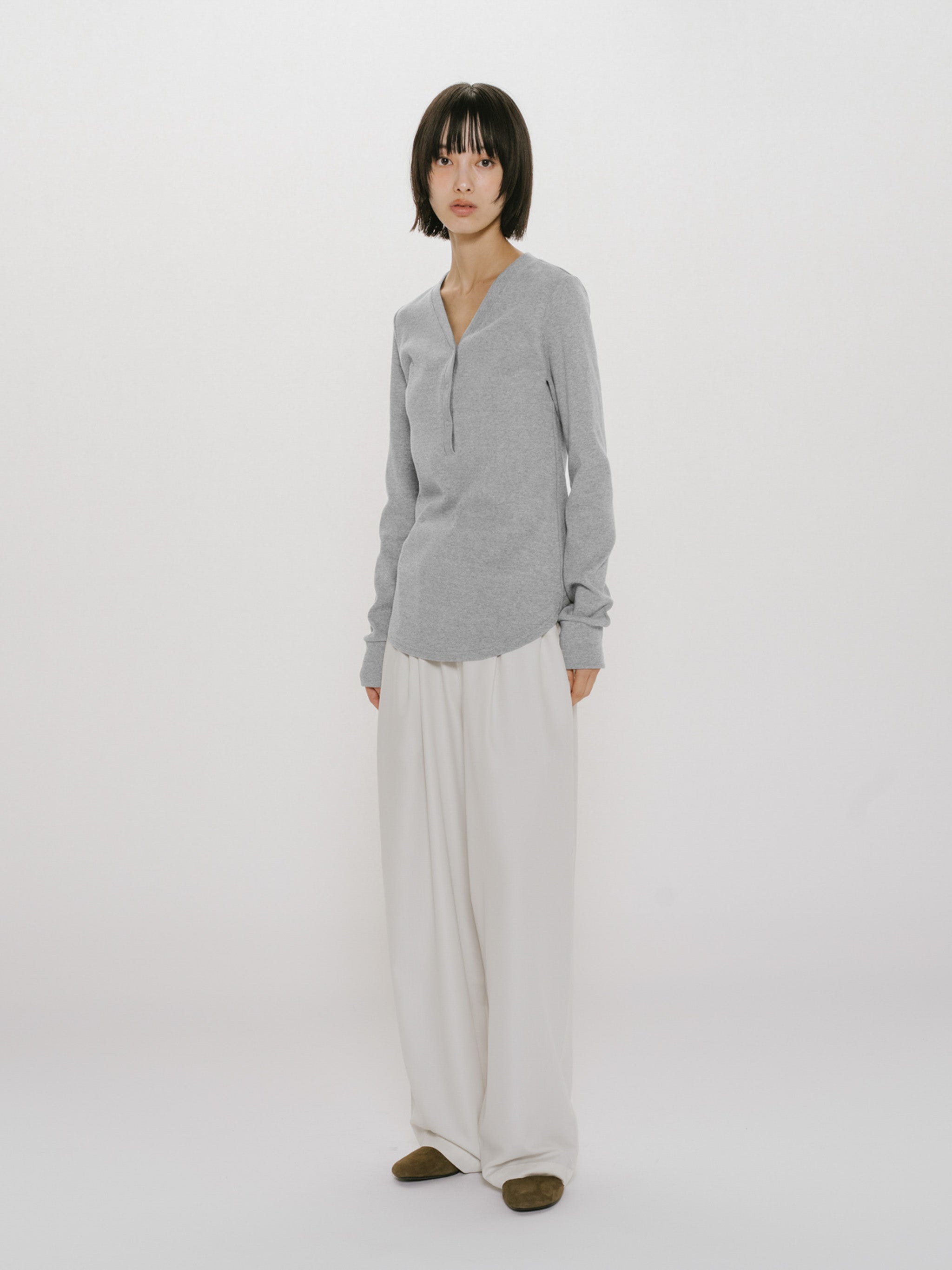 rib henley neck P/O