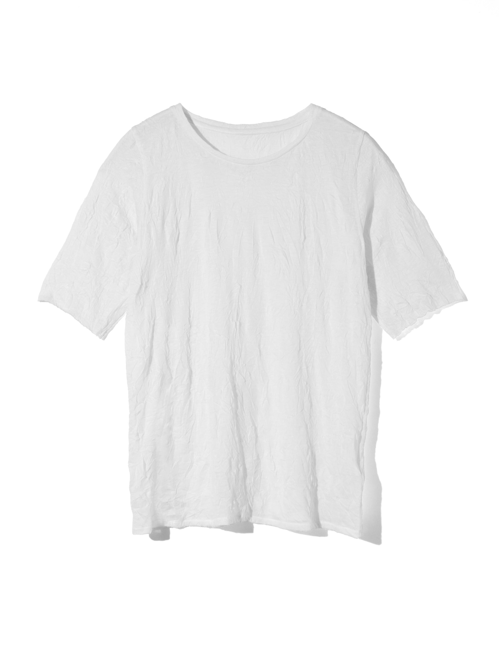 see-through crew neck half slv inner