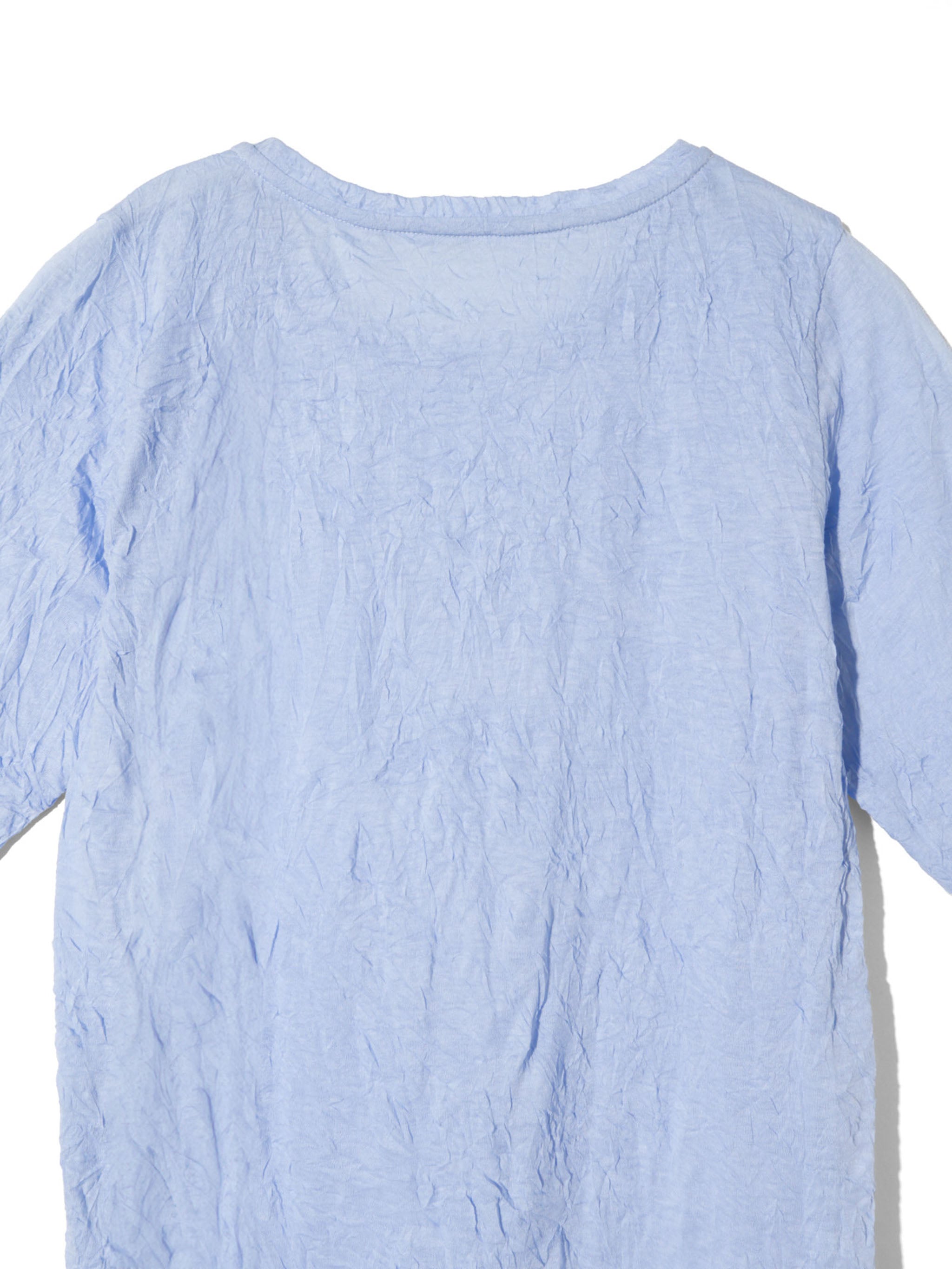 see-through crew neck half slv inner