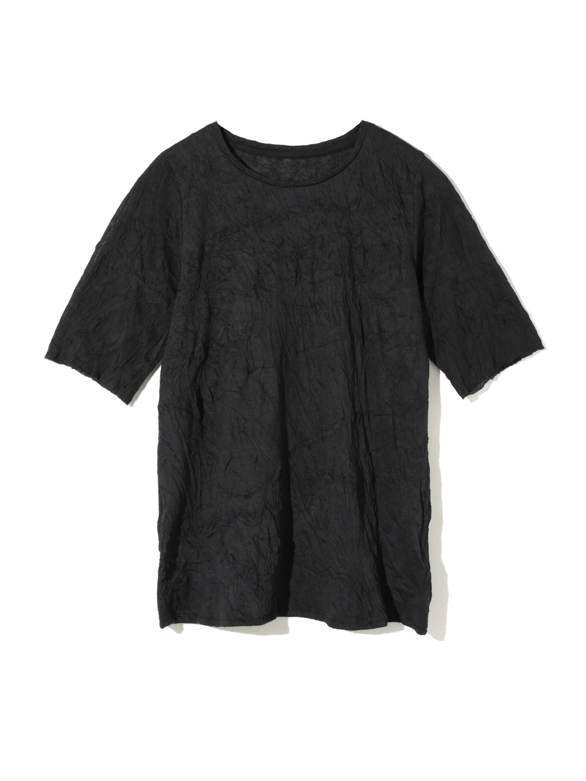 see-through crew neck half slv inner