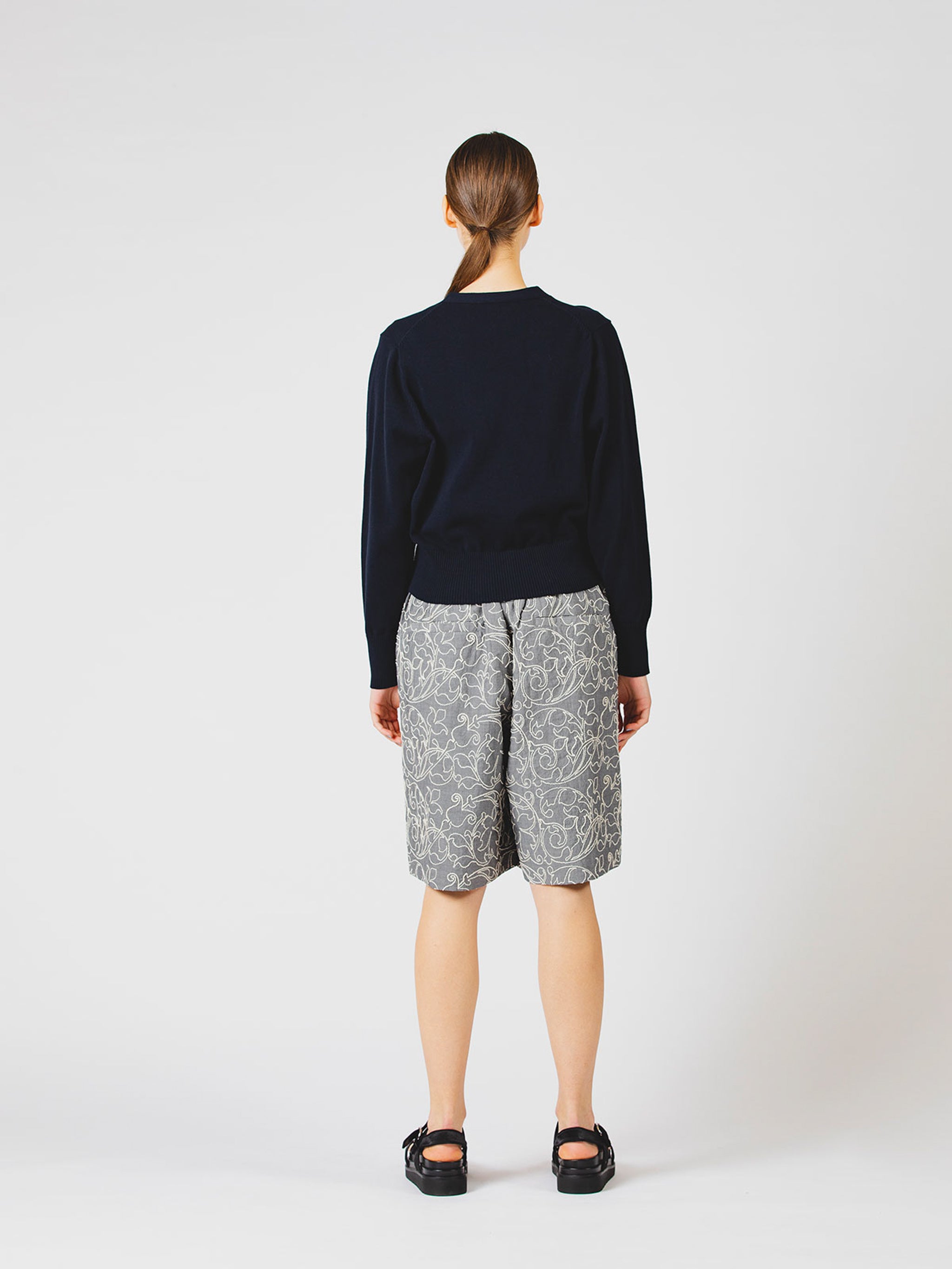 V neck short cardigan【4-1055】