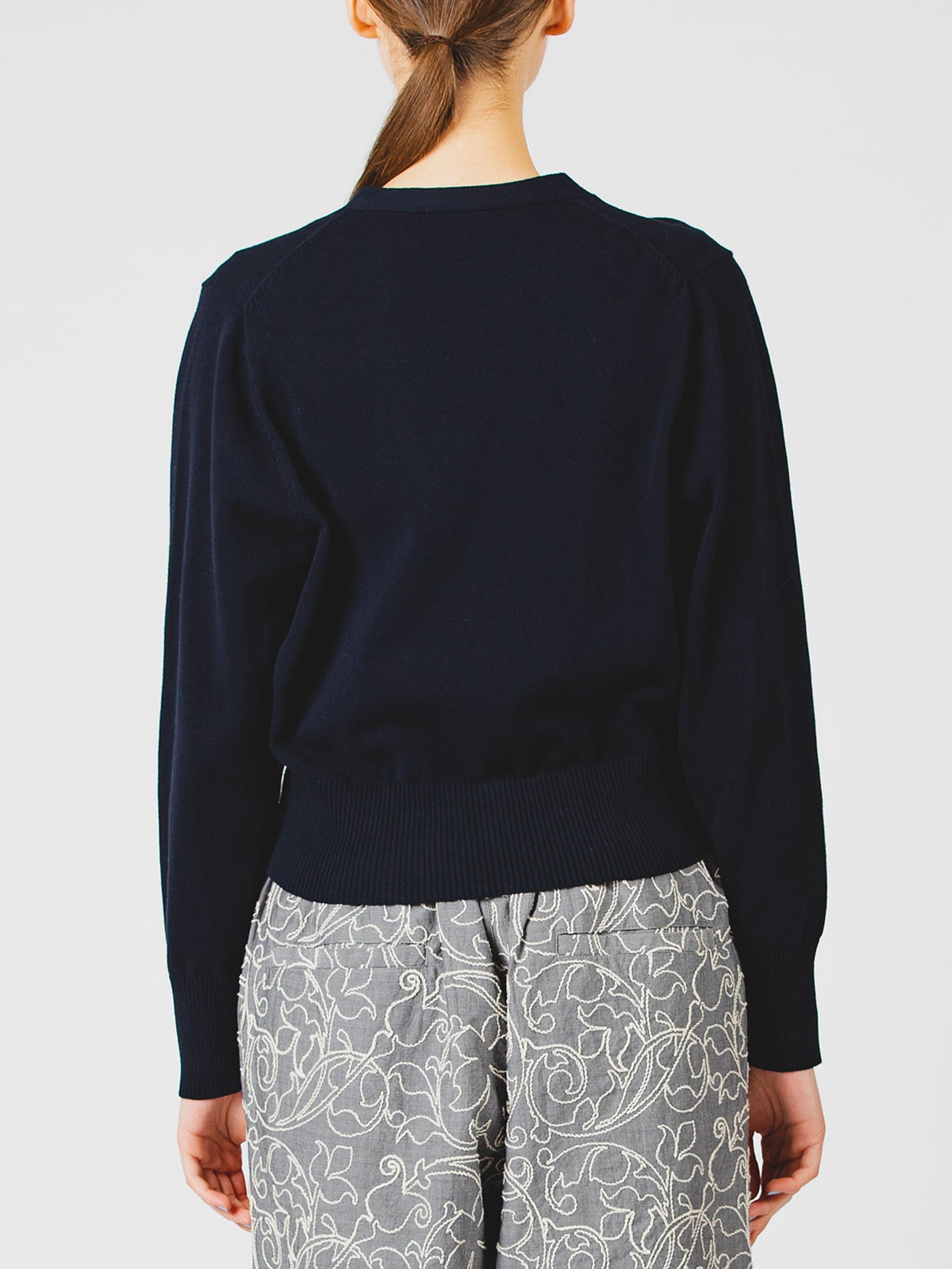 V neck short cardigan【4-1055】