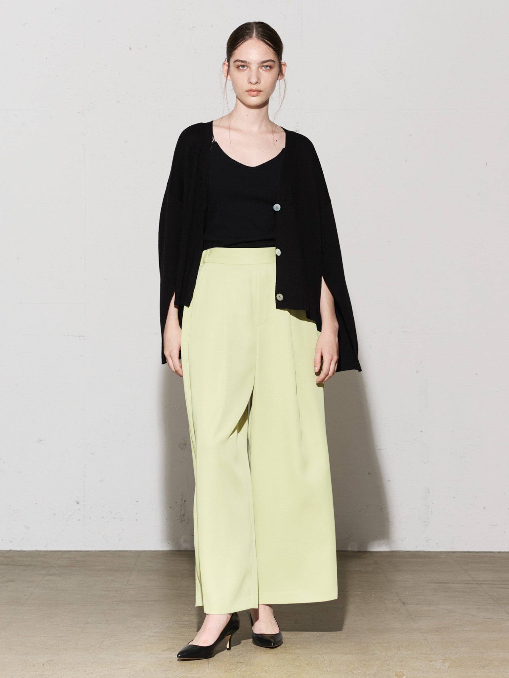 slit sleeve knit cardigan