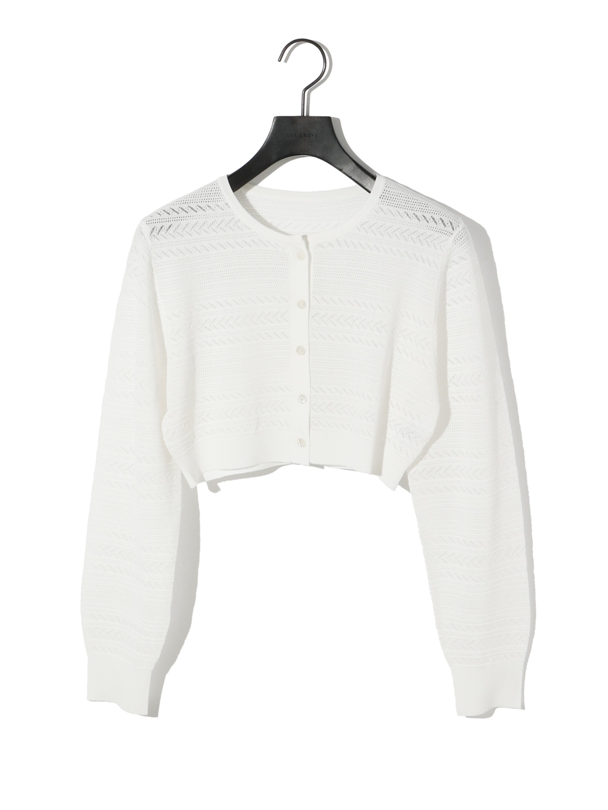 lace knit short cardigan