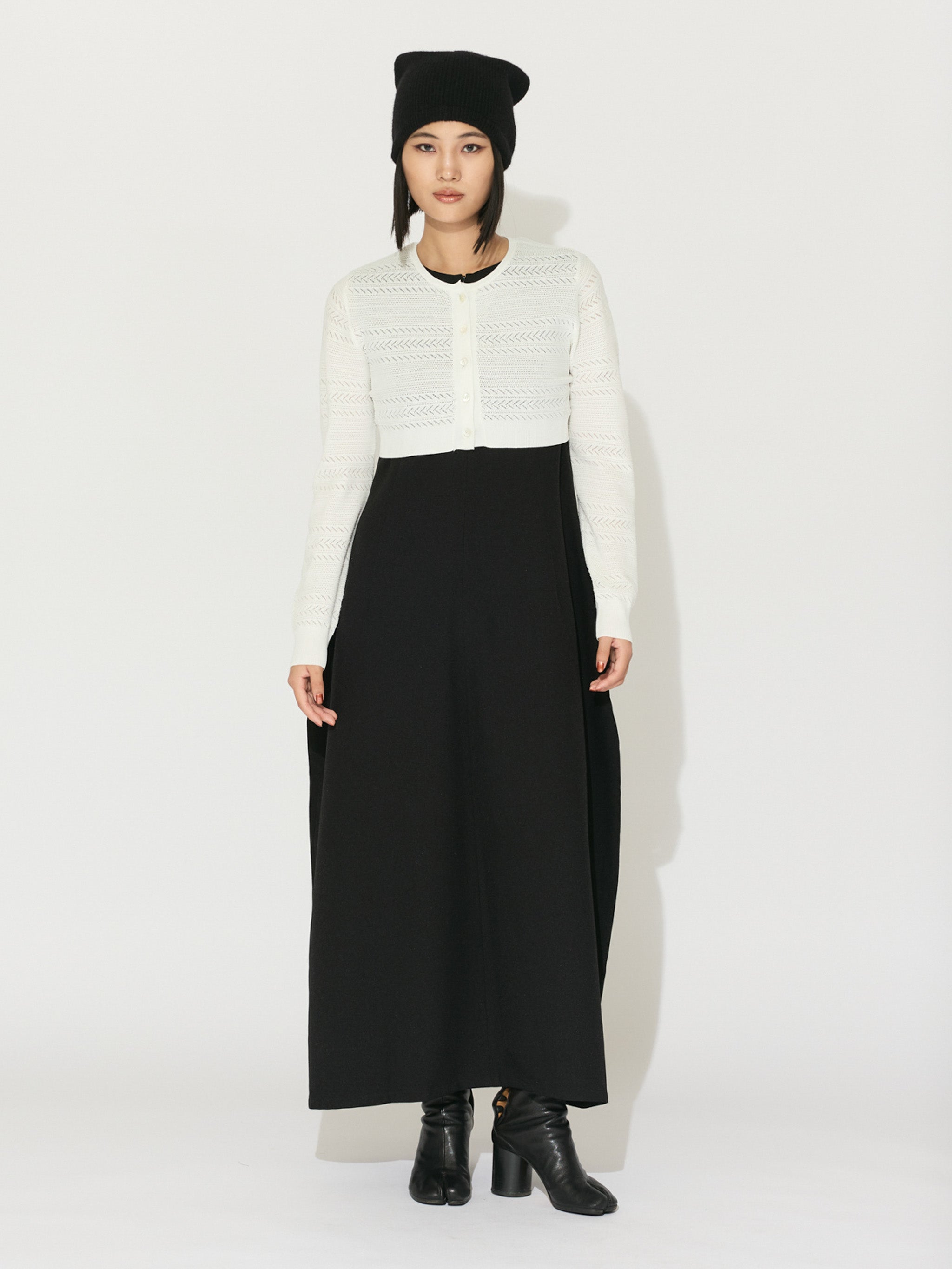 lace knit short cardigan