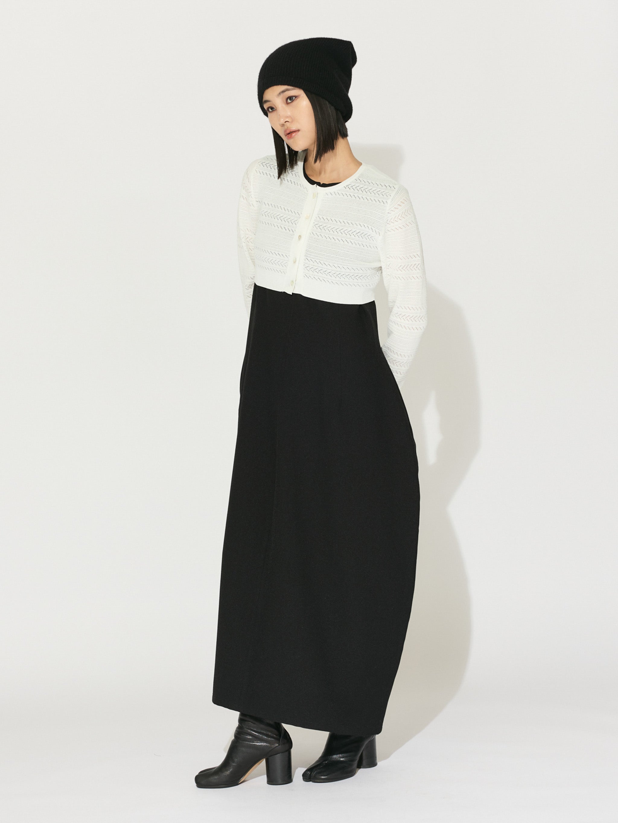 lace knit short cardigan