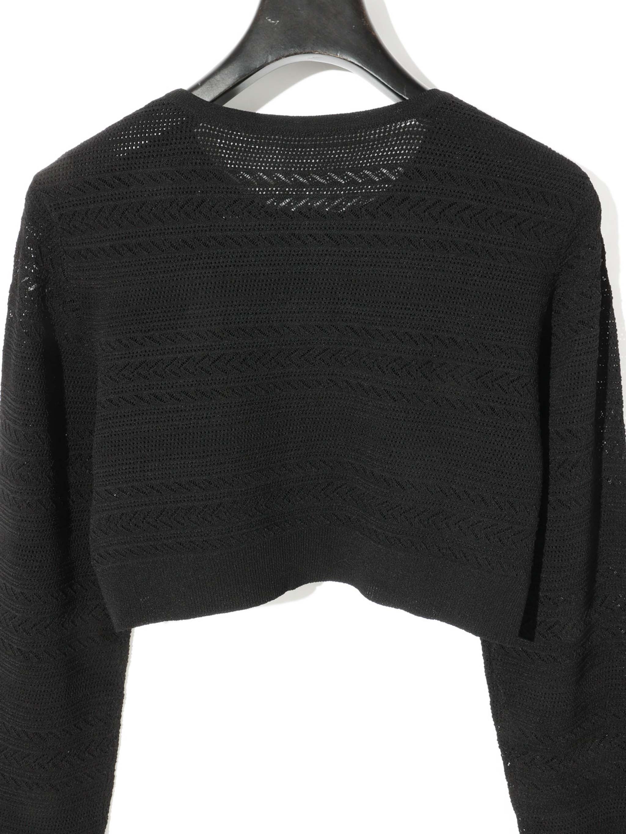 lace knit short cardigan