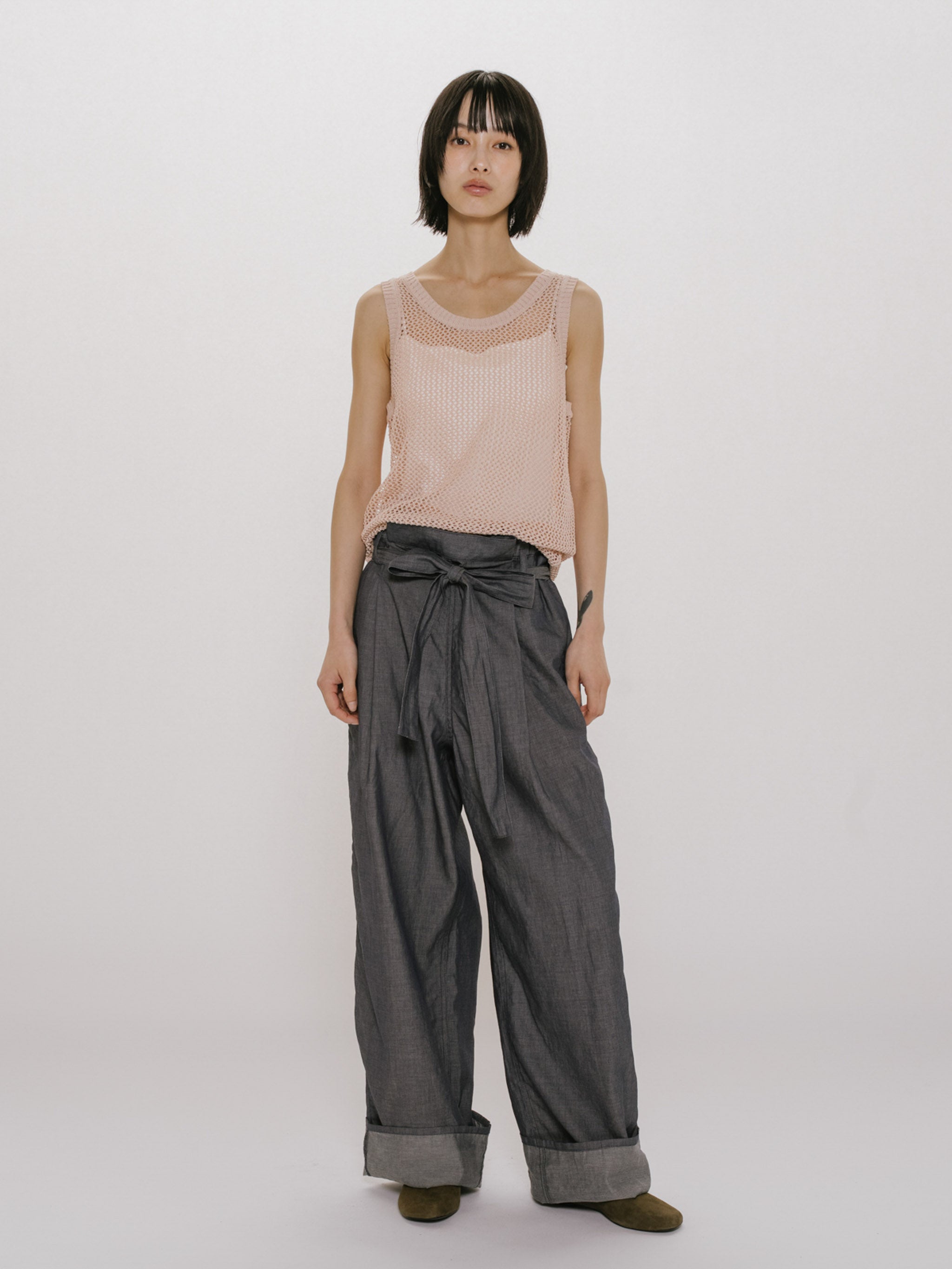 mesh tank pullover