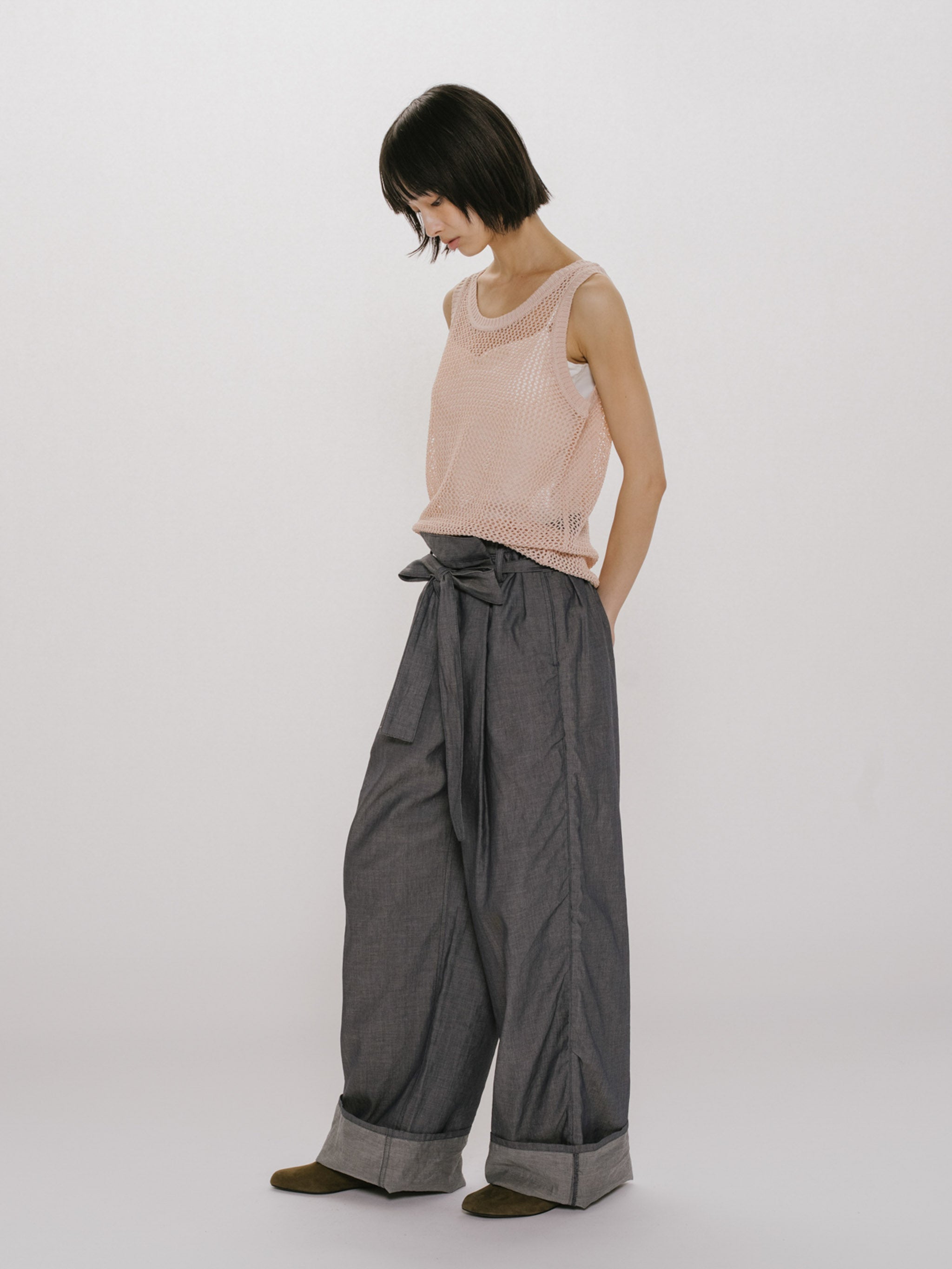 mesh tank pullover