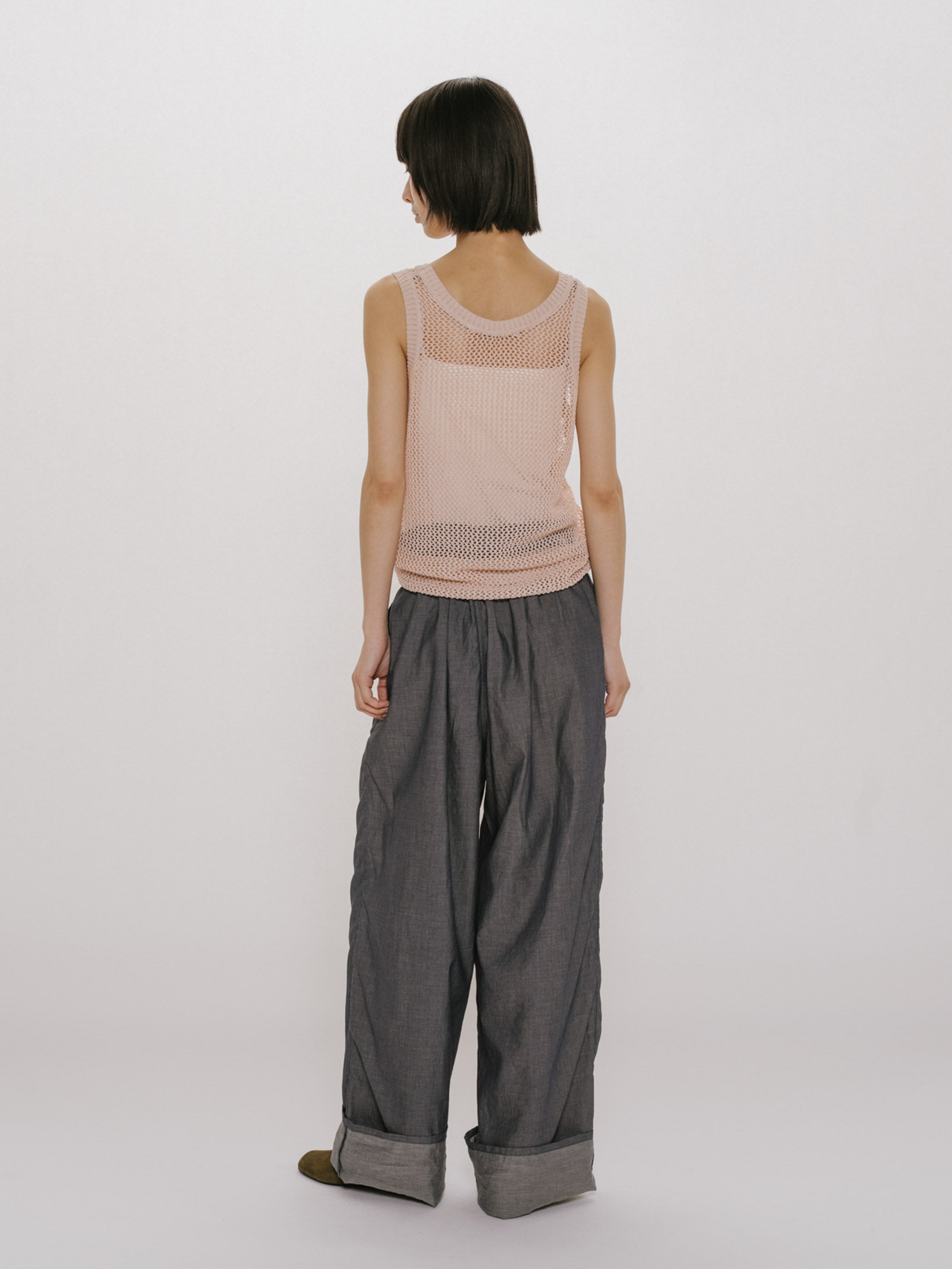 mesh tank pullover