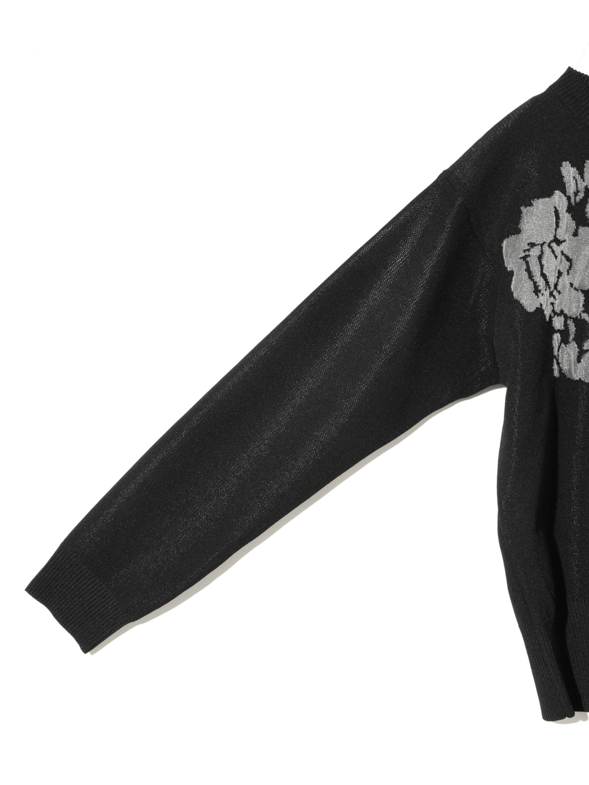 flower jacquard pullover