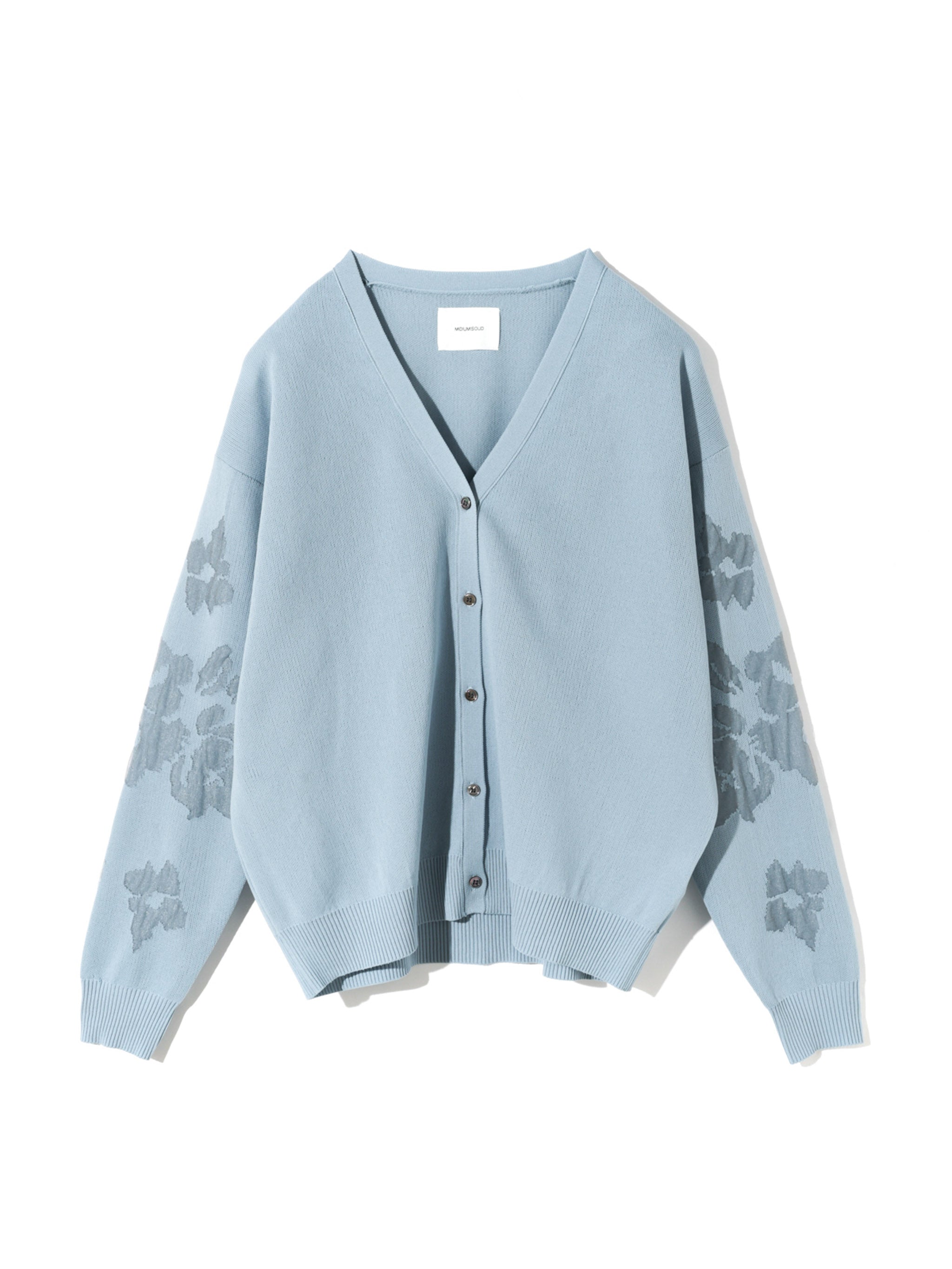 flower jacquard cardigan