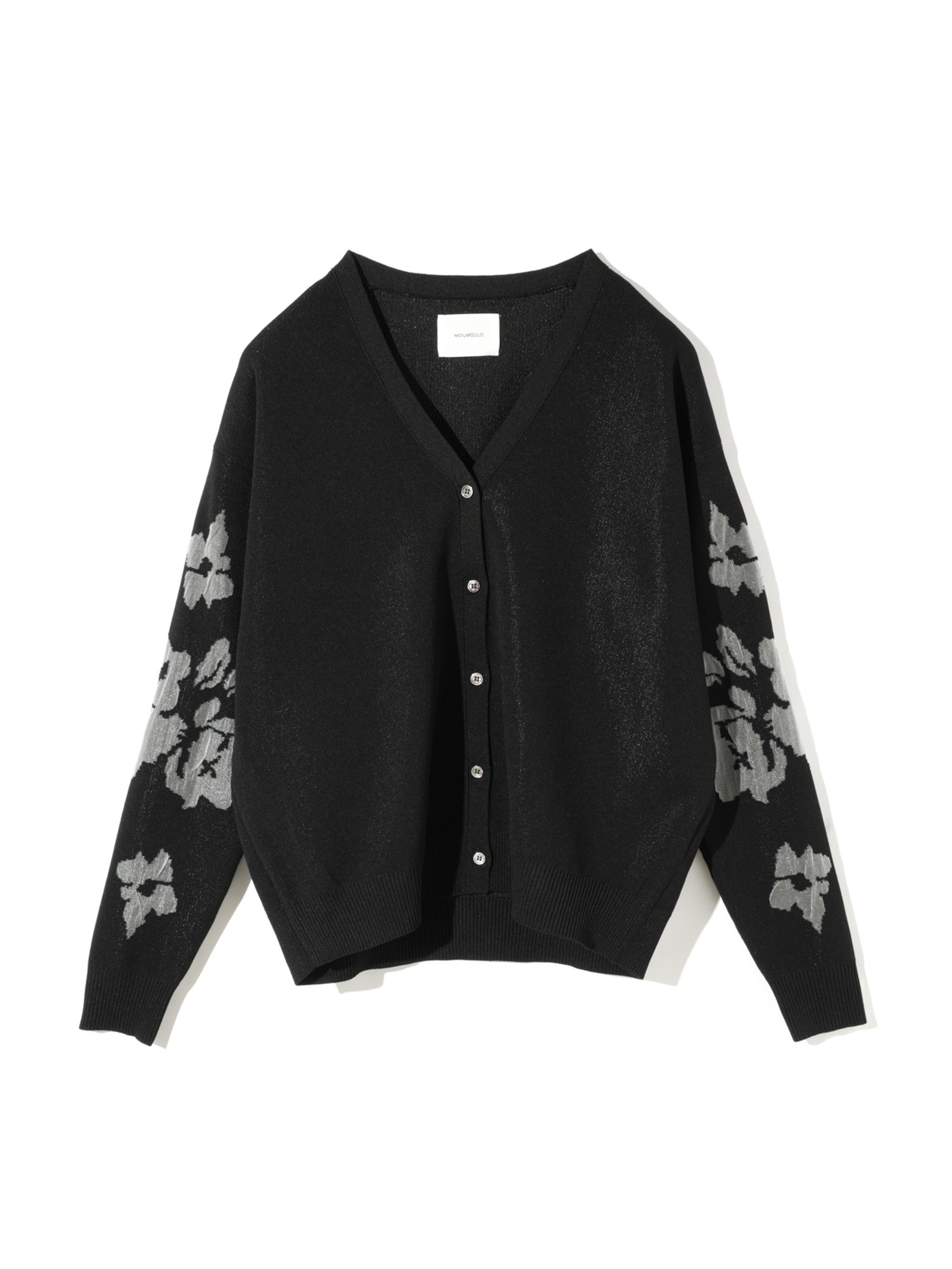 flower jacquard cardigan