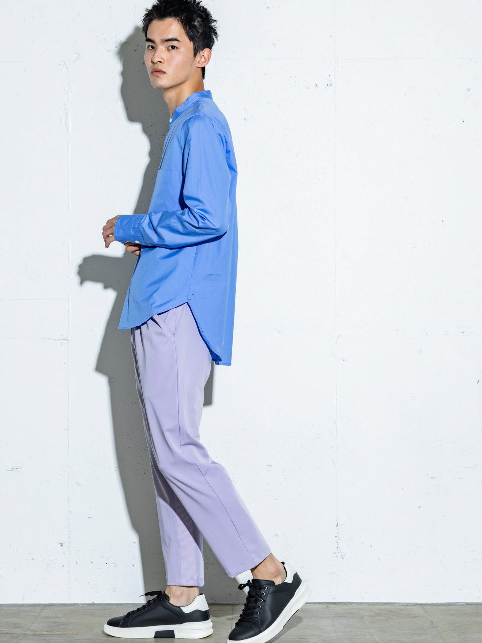 Men’s スタンドカラーシャツ【3-1130】