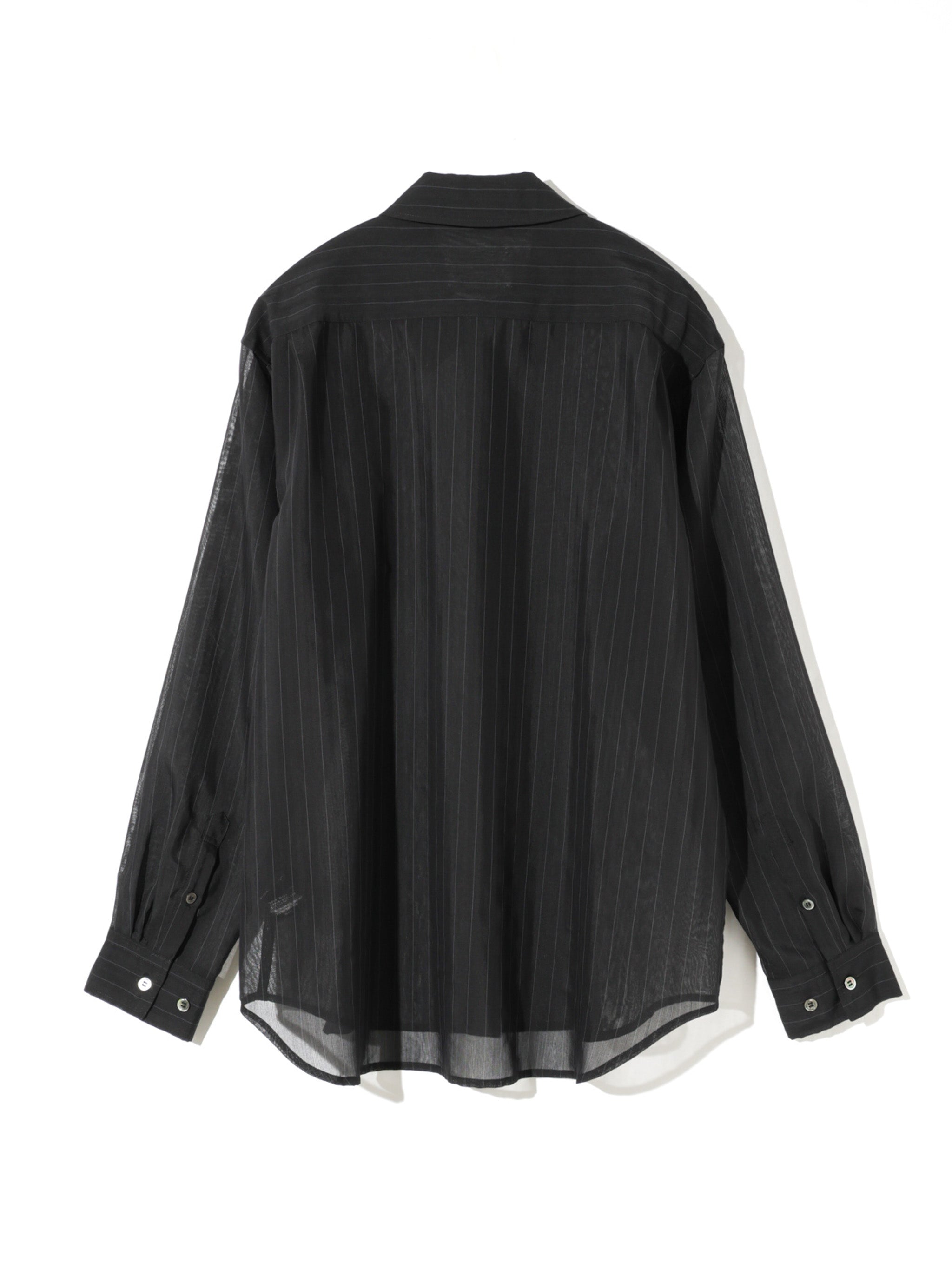sheer stripe shirt