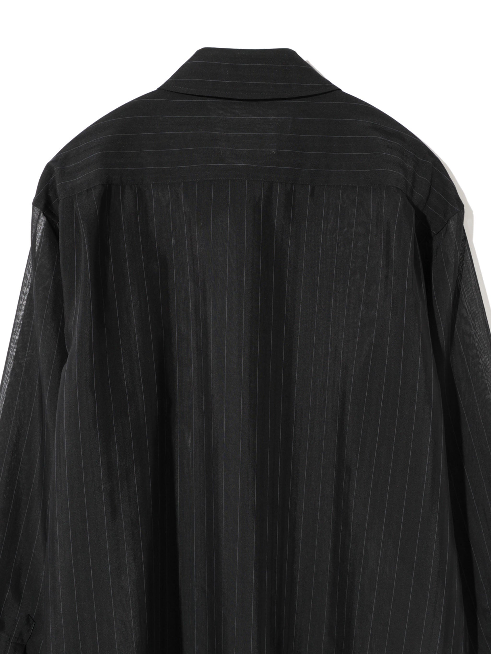 sheer stripe shirt
