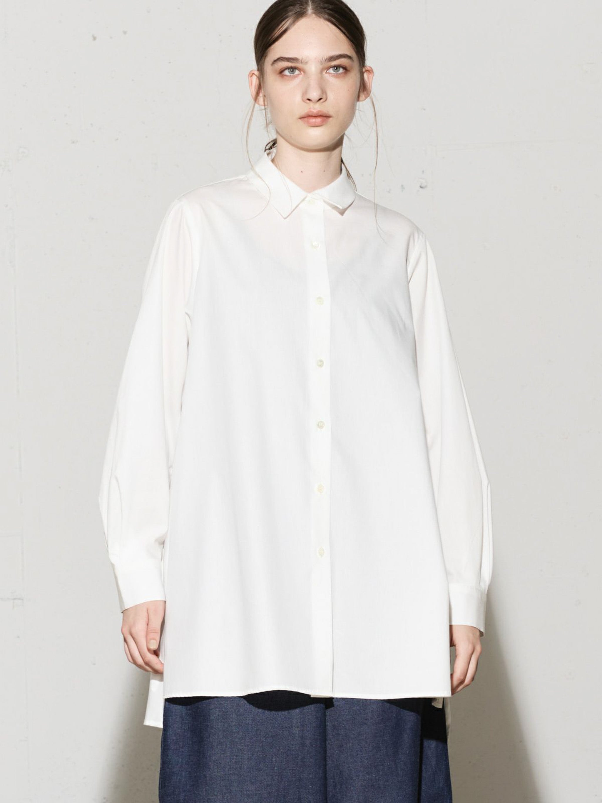 スリットスリーブチュニックシャツ