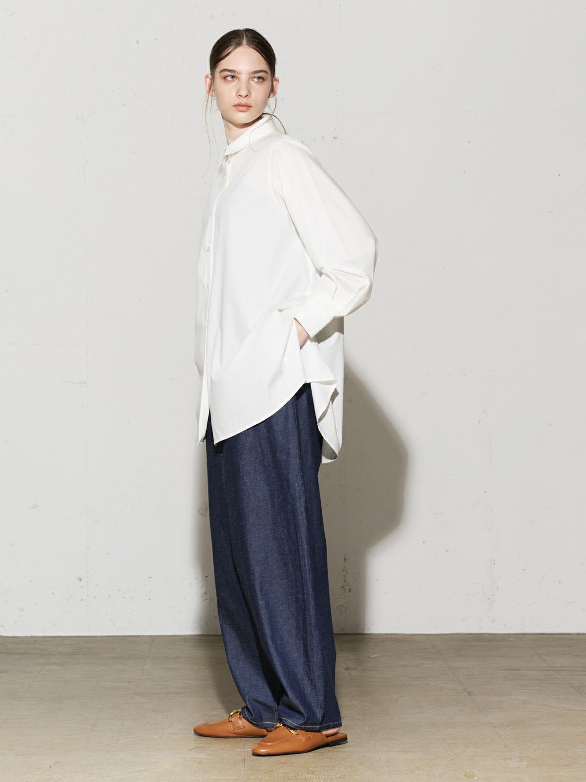 スリットスリーブチュニックシャツ