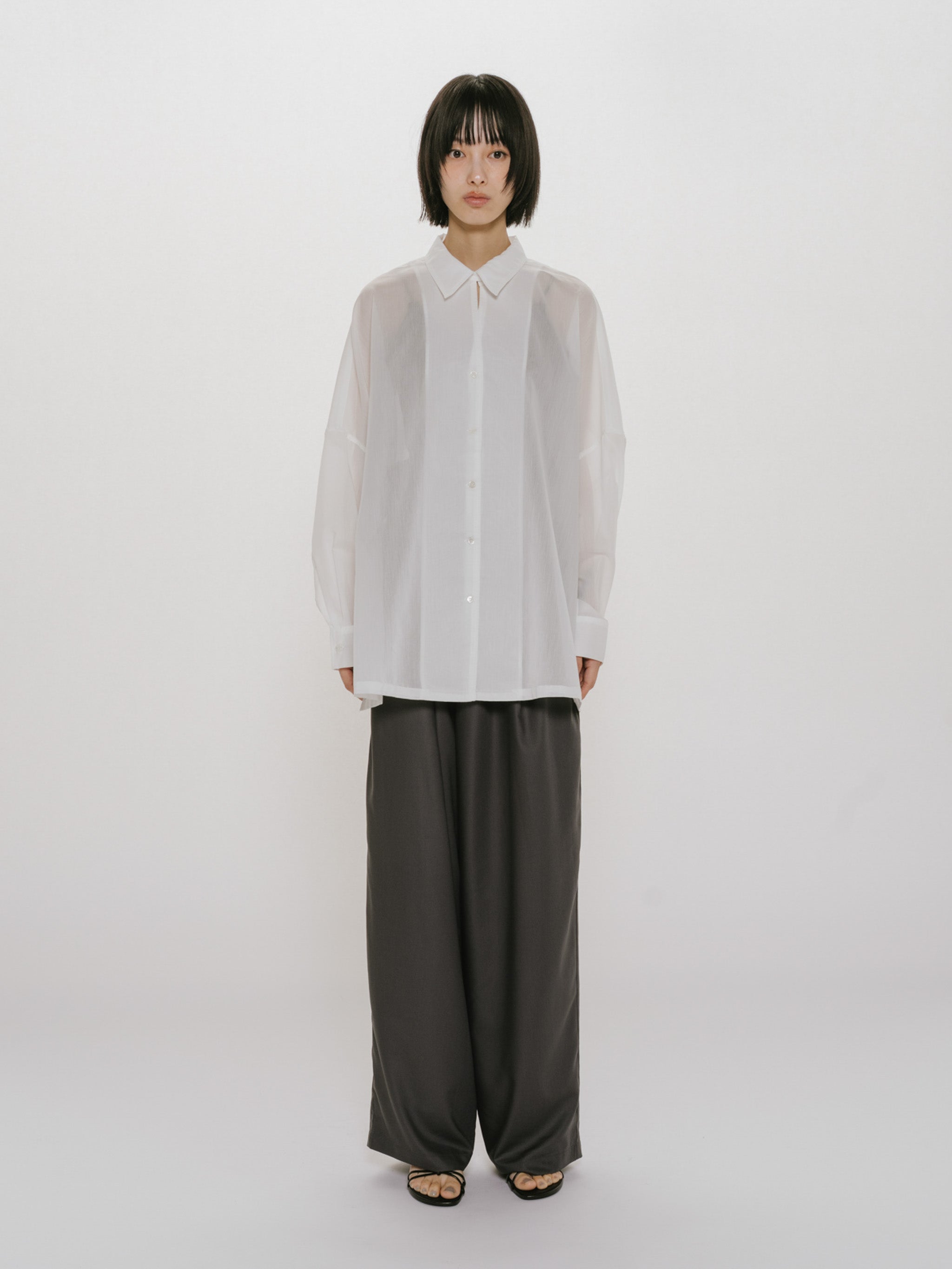 sheer skipper pulloverncho shirt