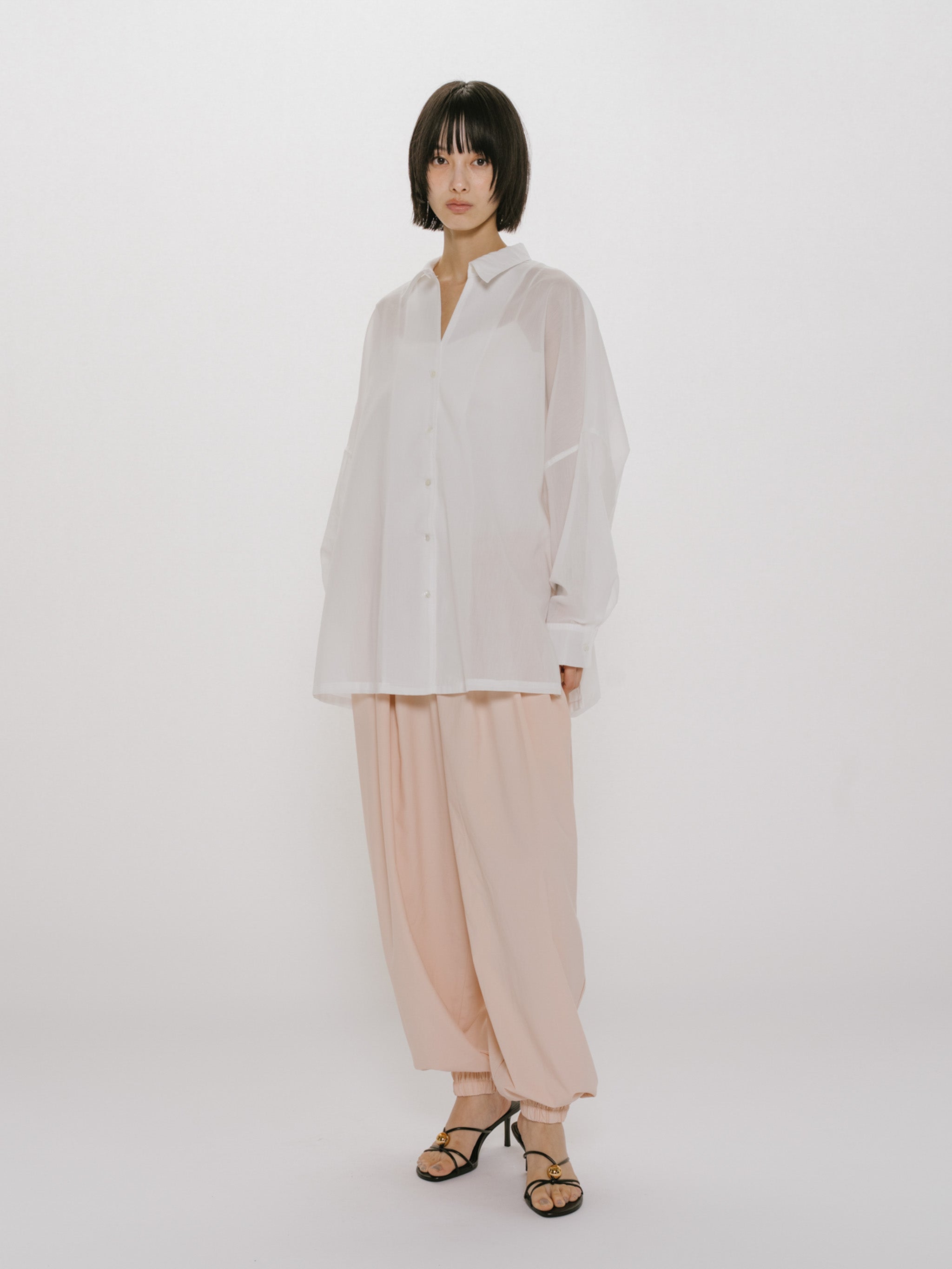 sheer skipper pulloverncho shirt