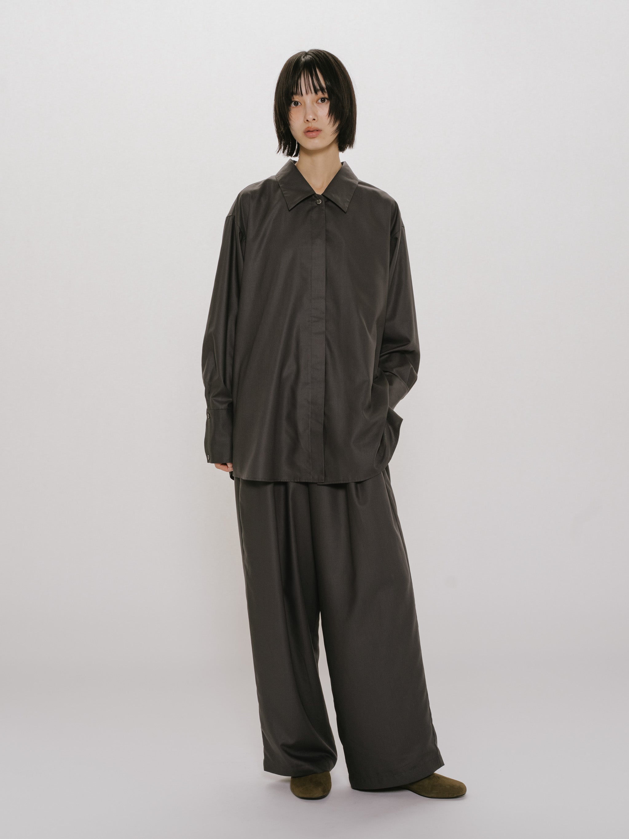 relax long cuffs shirt