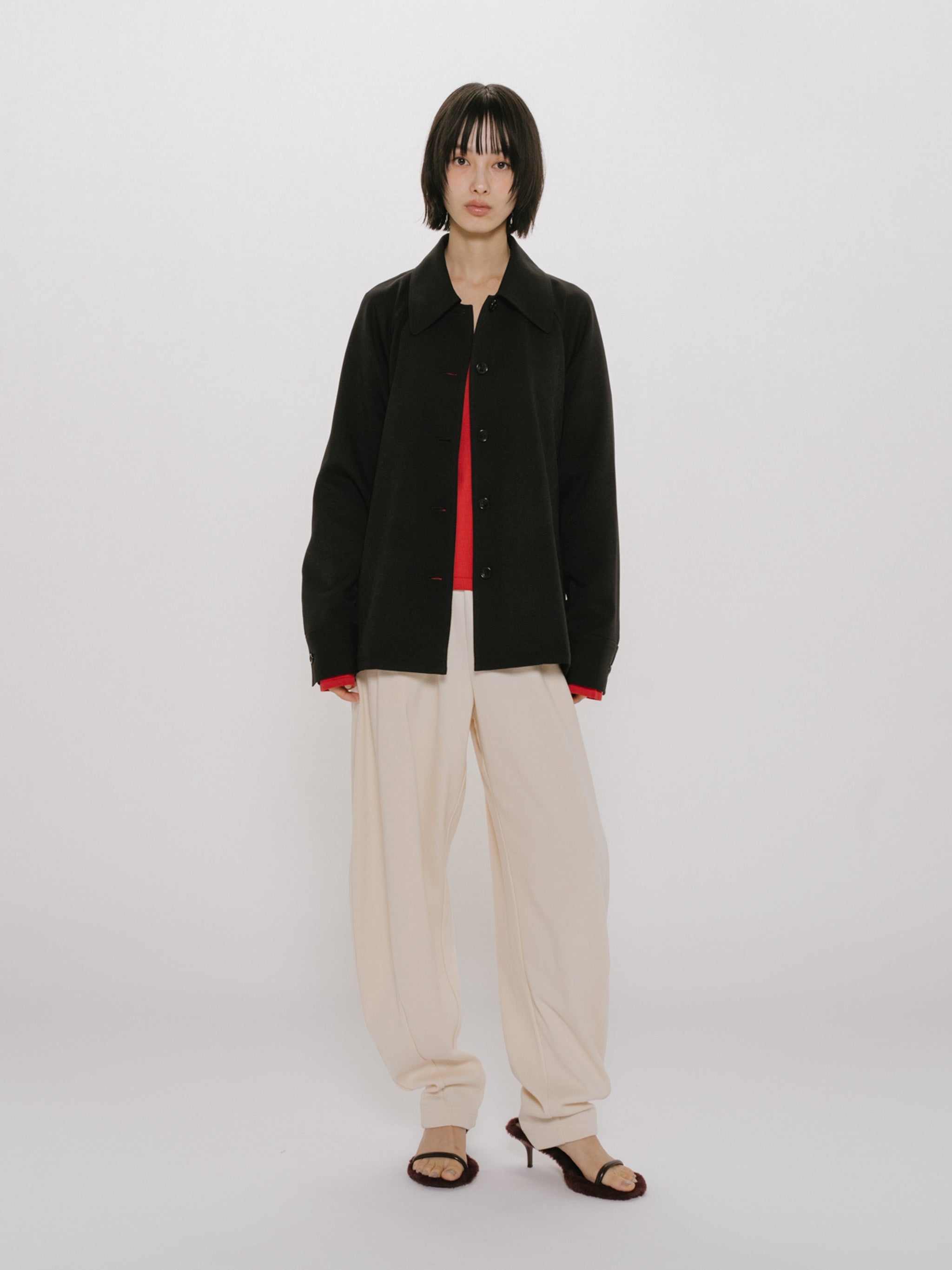 soutien collar shirt jacket