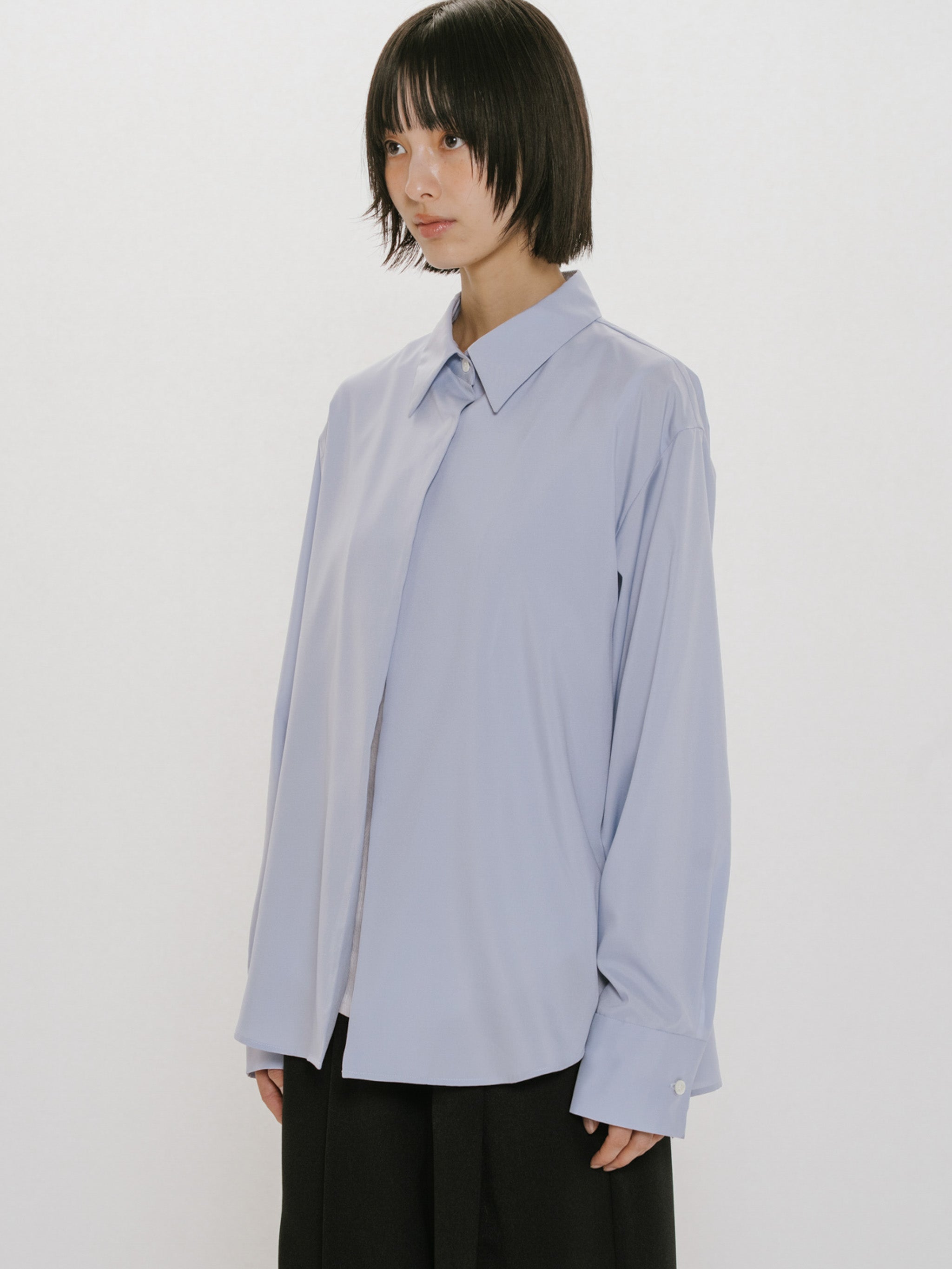 sheer layered shirt