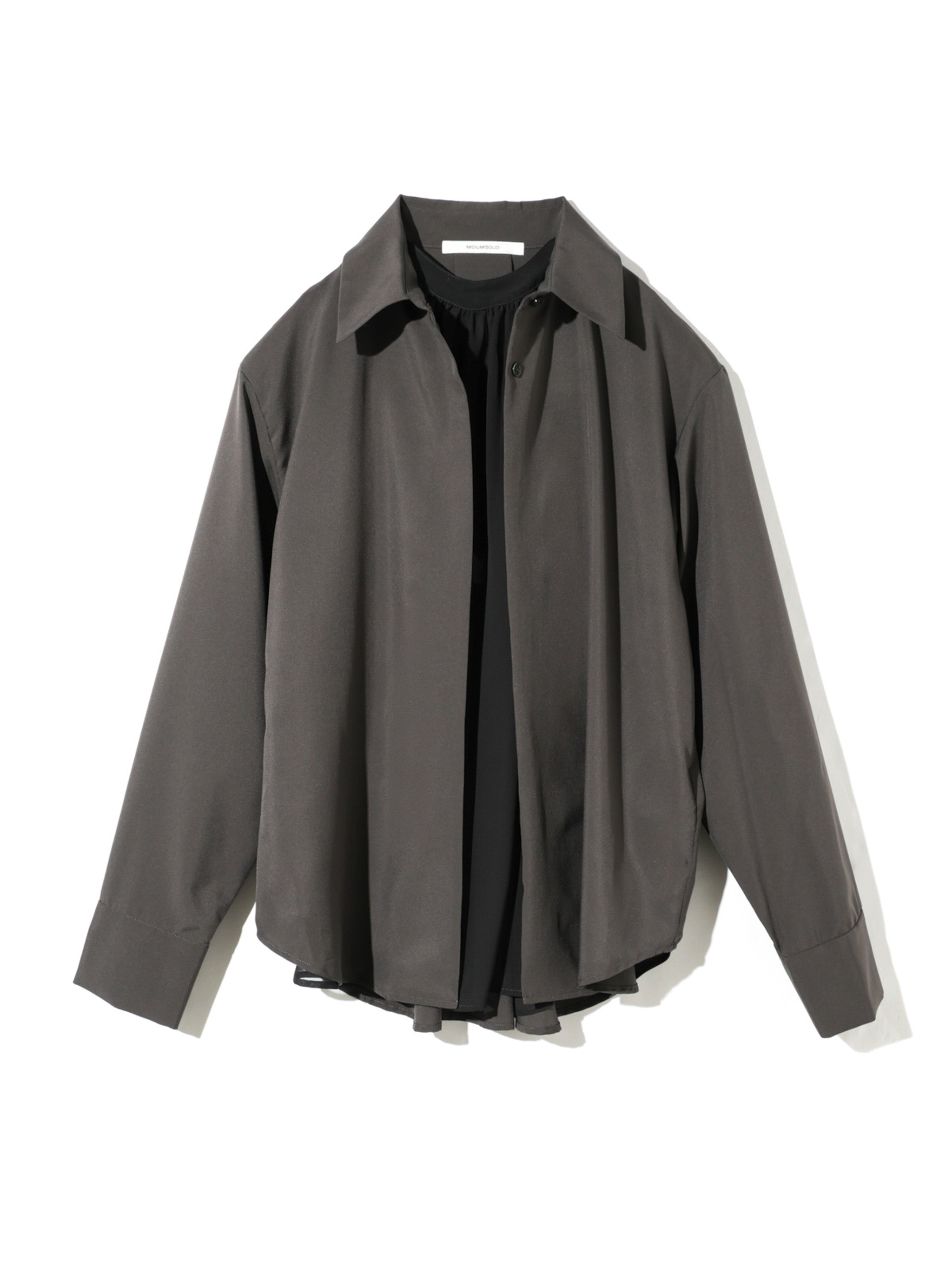 sheer layered shirt