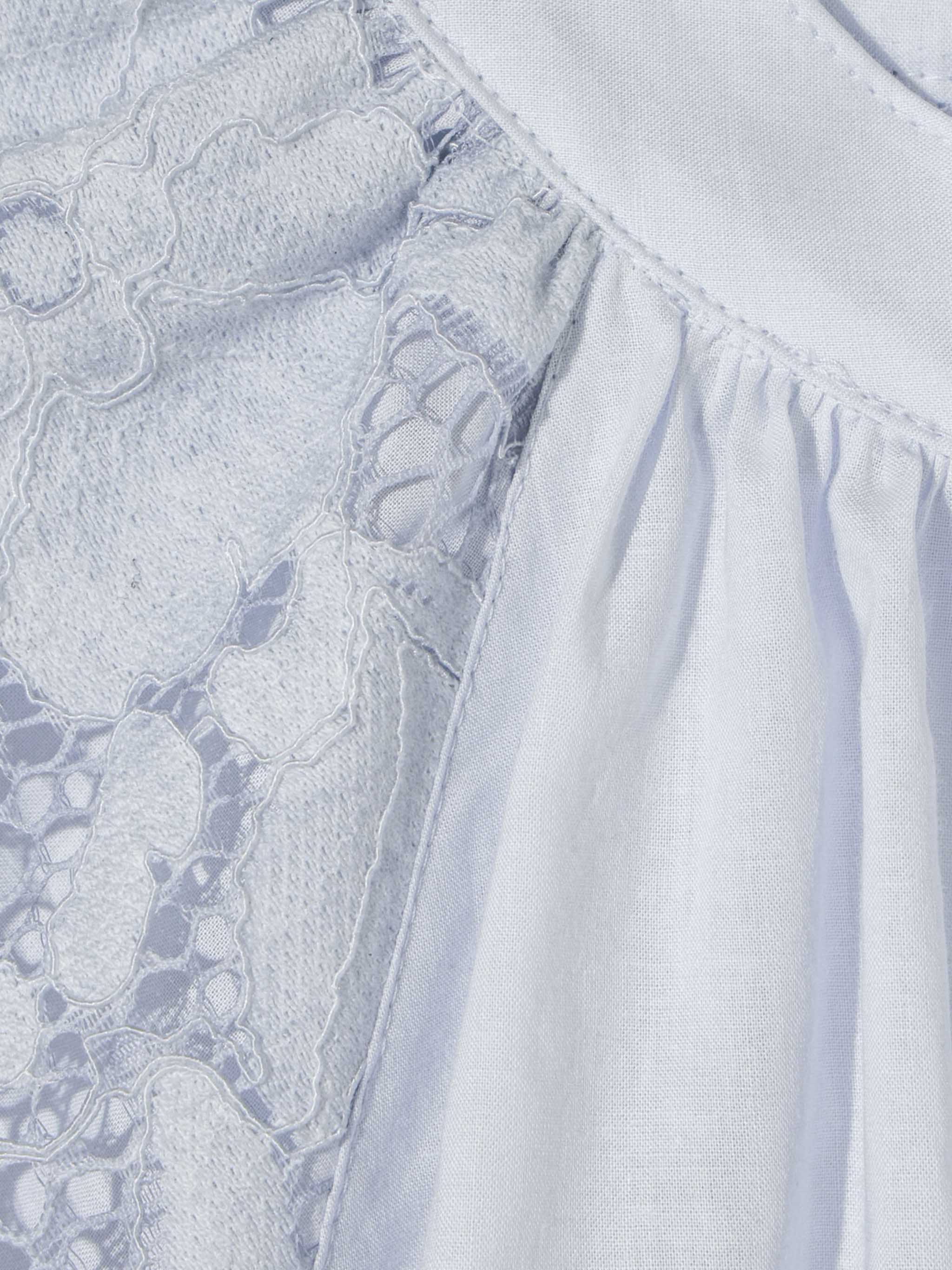 lace flare blouse
