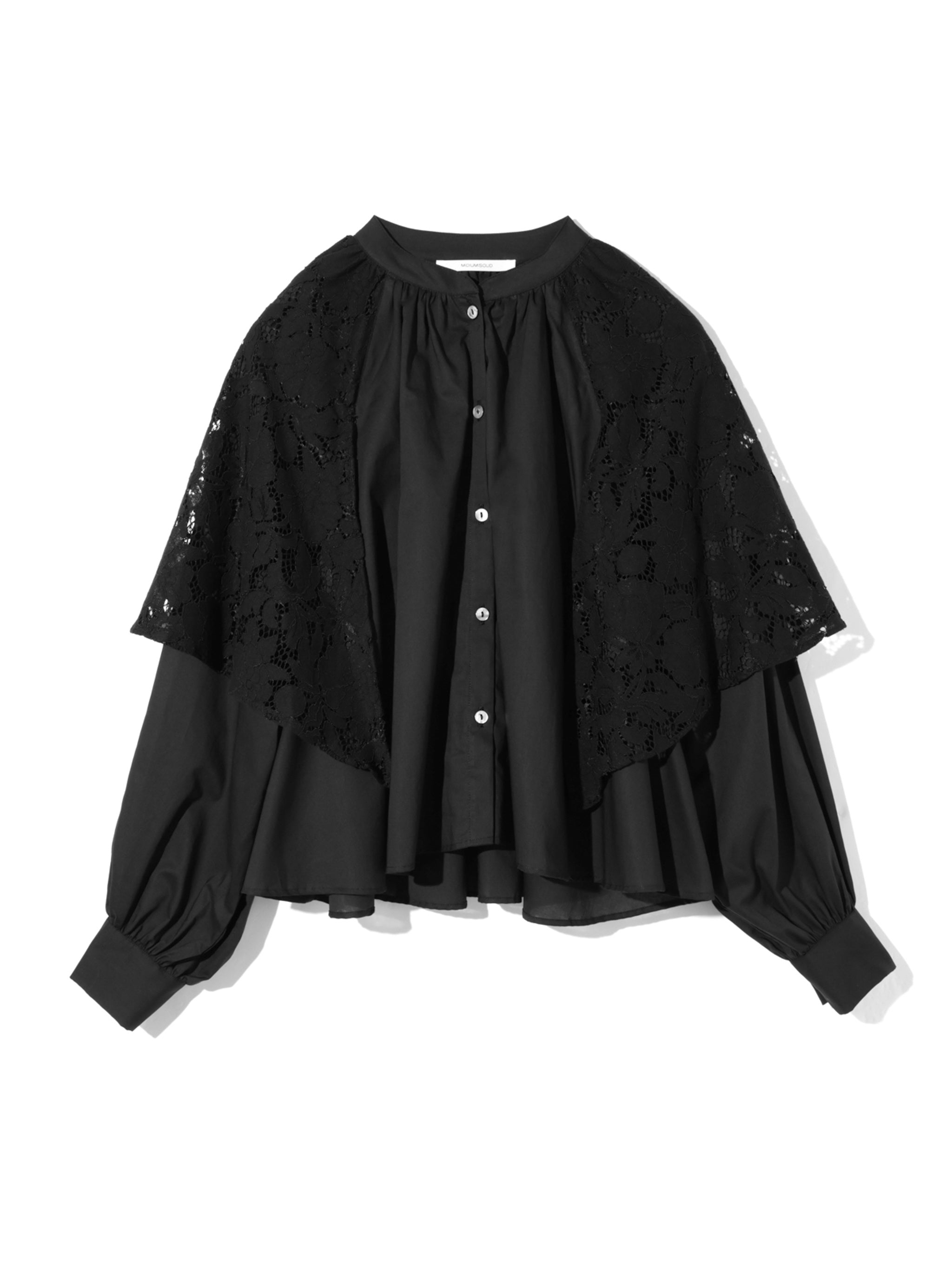 lace flare blouse