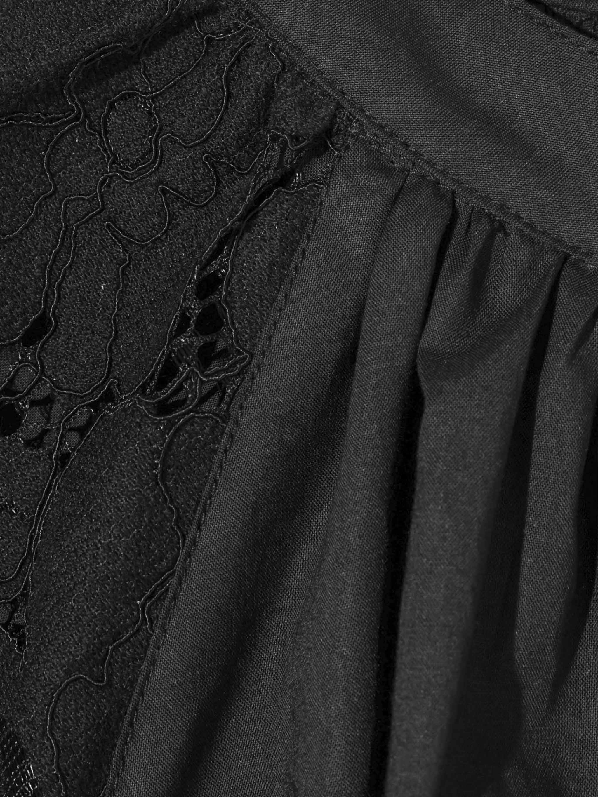 lace flare blouse