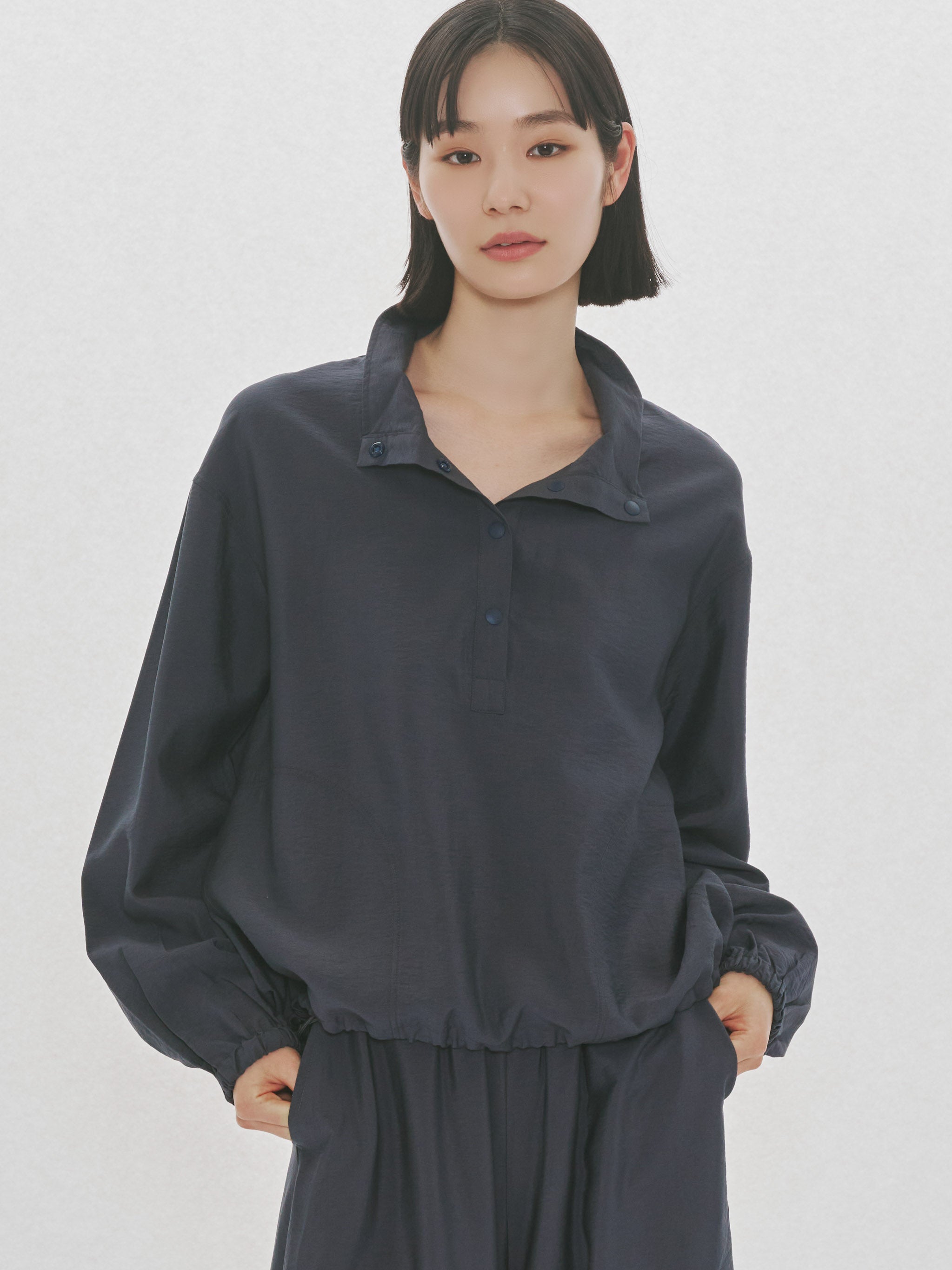 poplin anorak pullover
