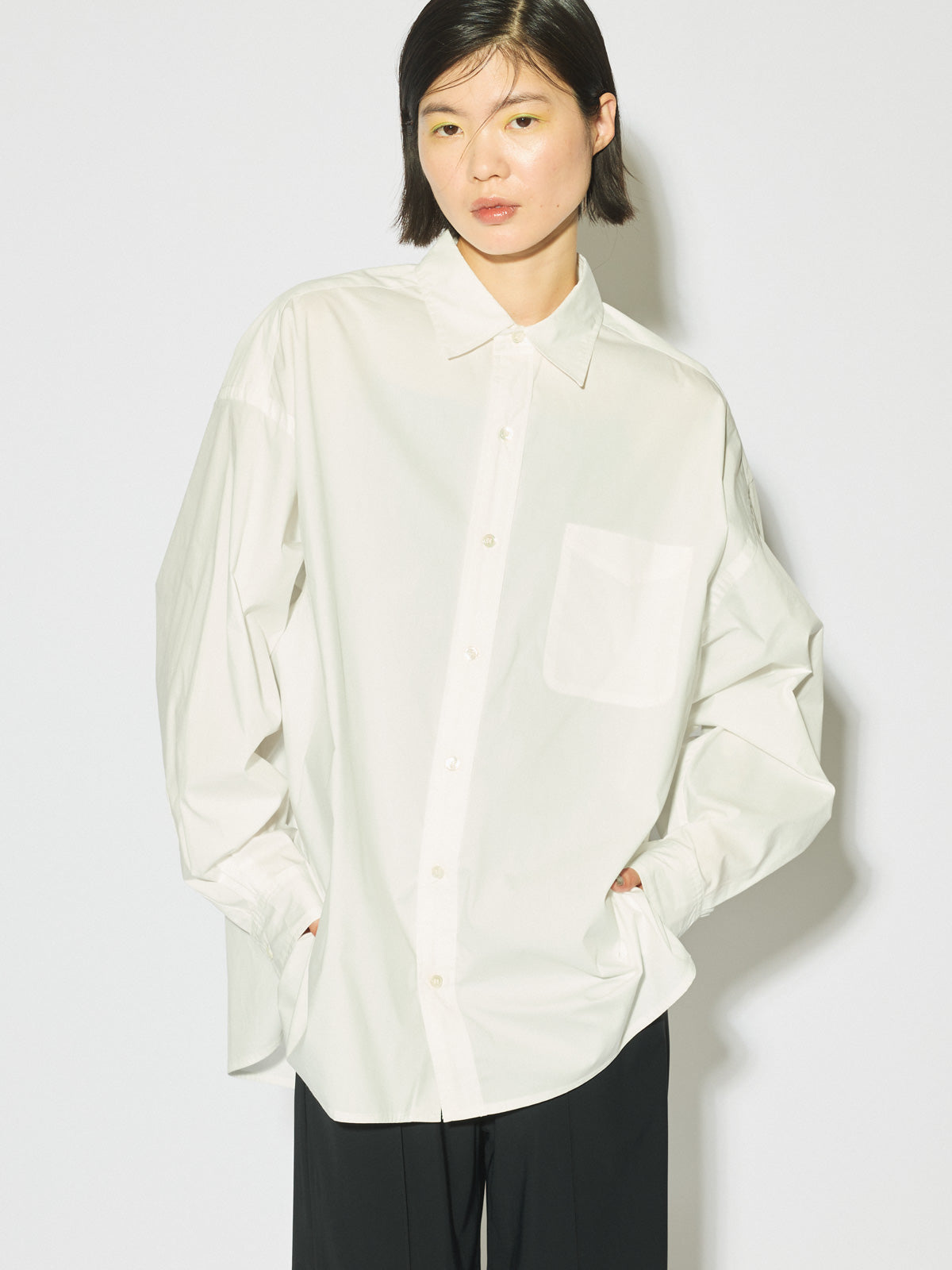 regular collar big shirt