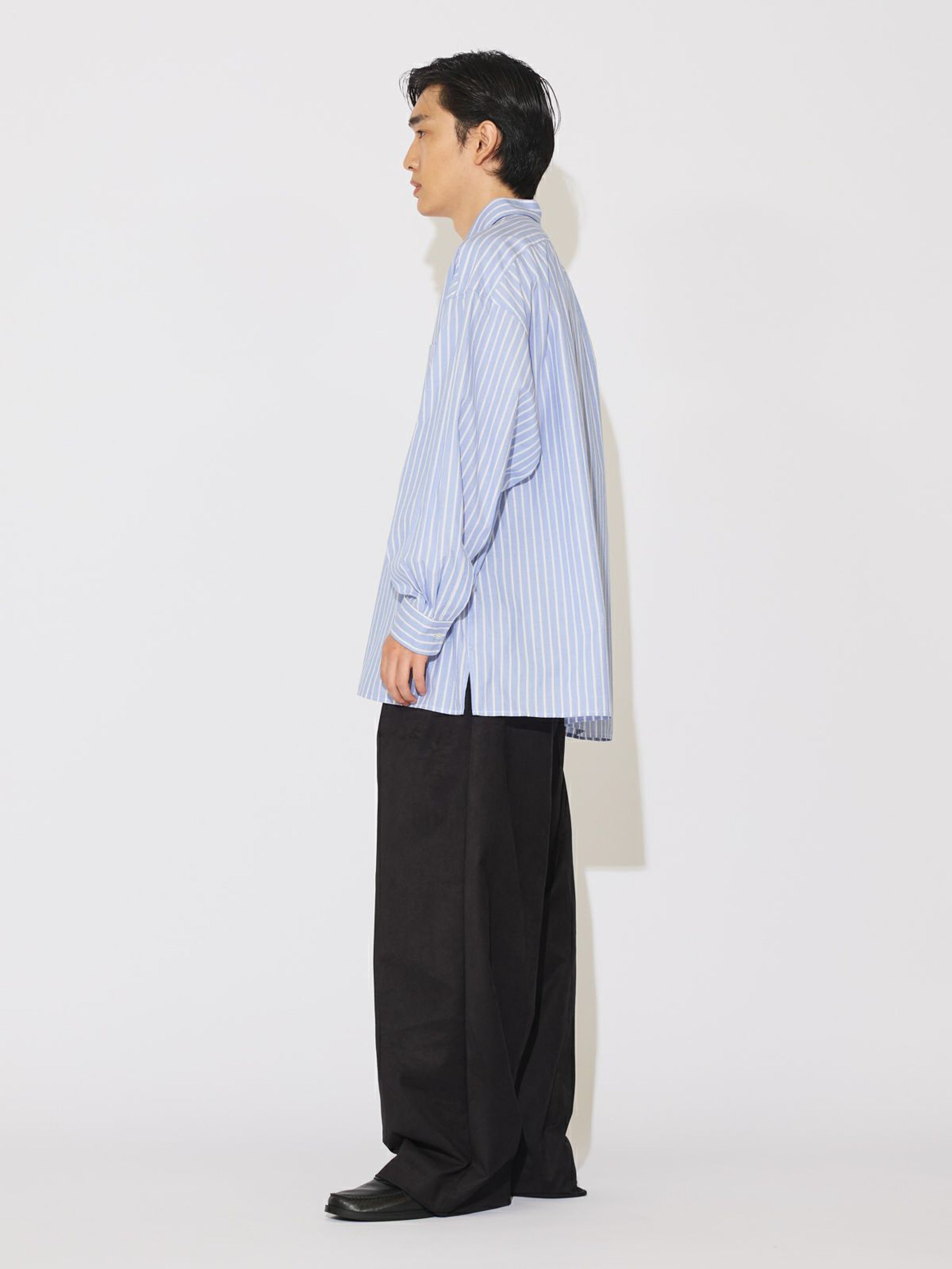 Men’s リラックスストライプシャツ【3-1035】