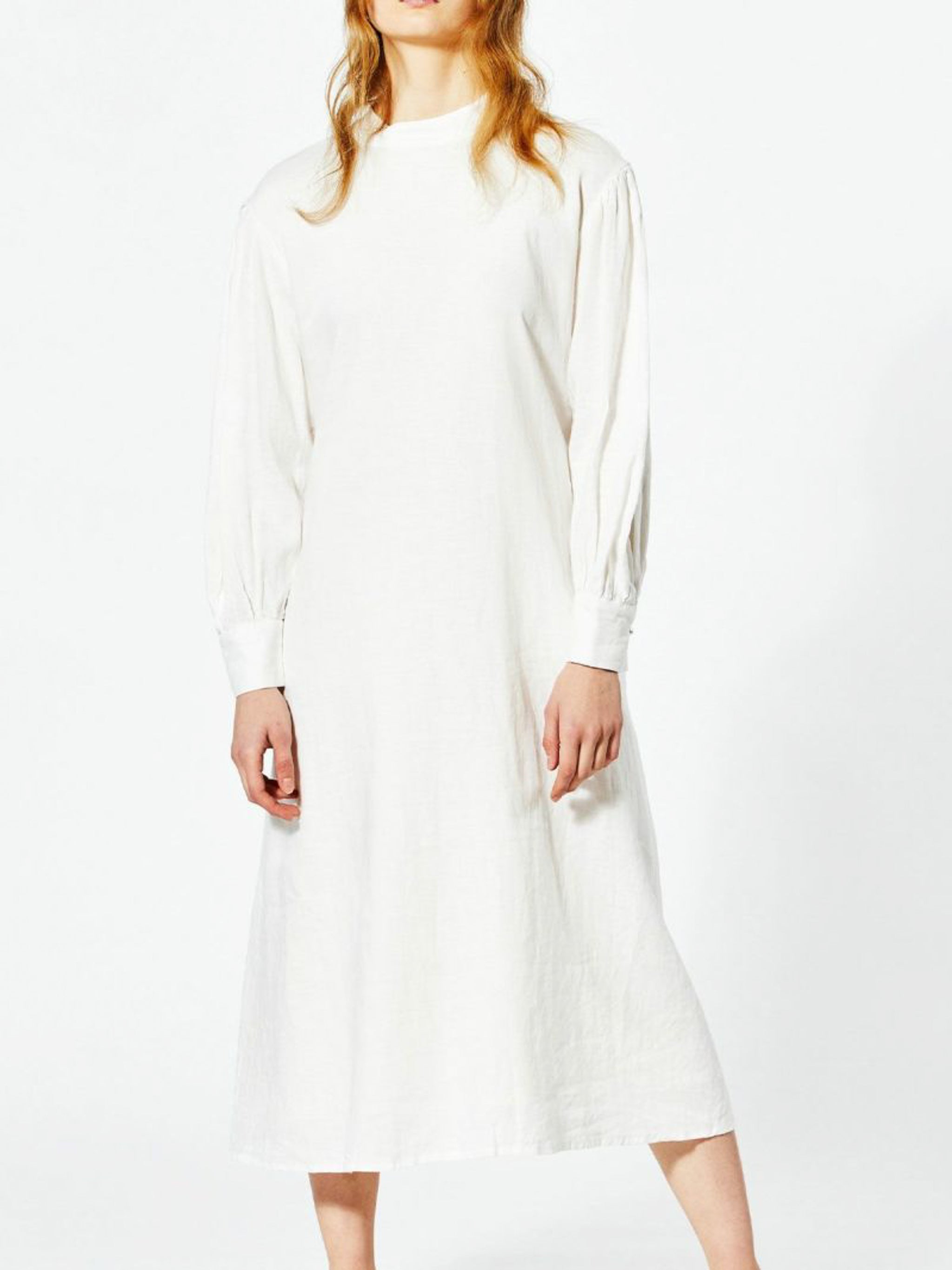 linen volume sleeve Aline one-piece【3-1252】
