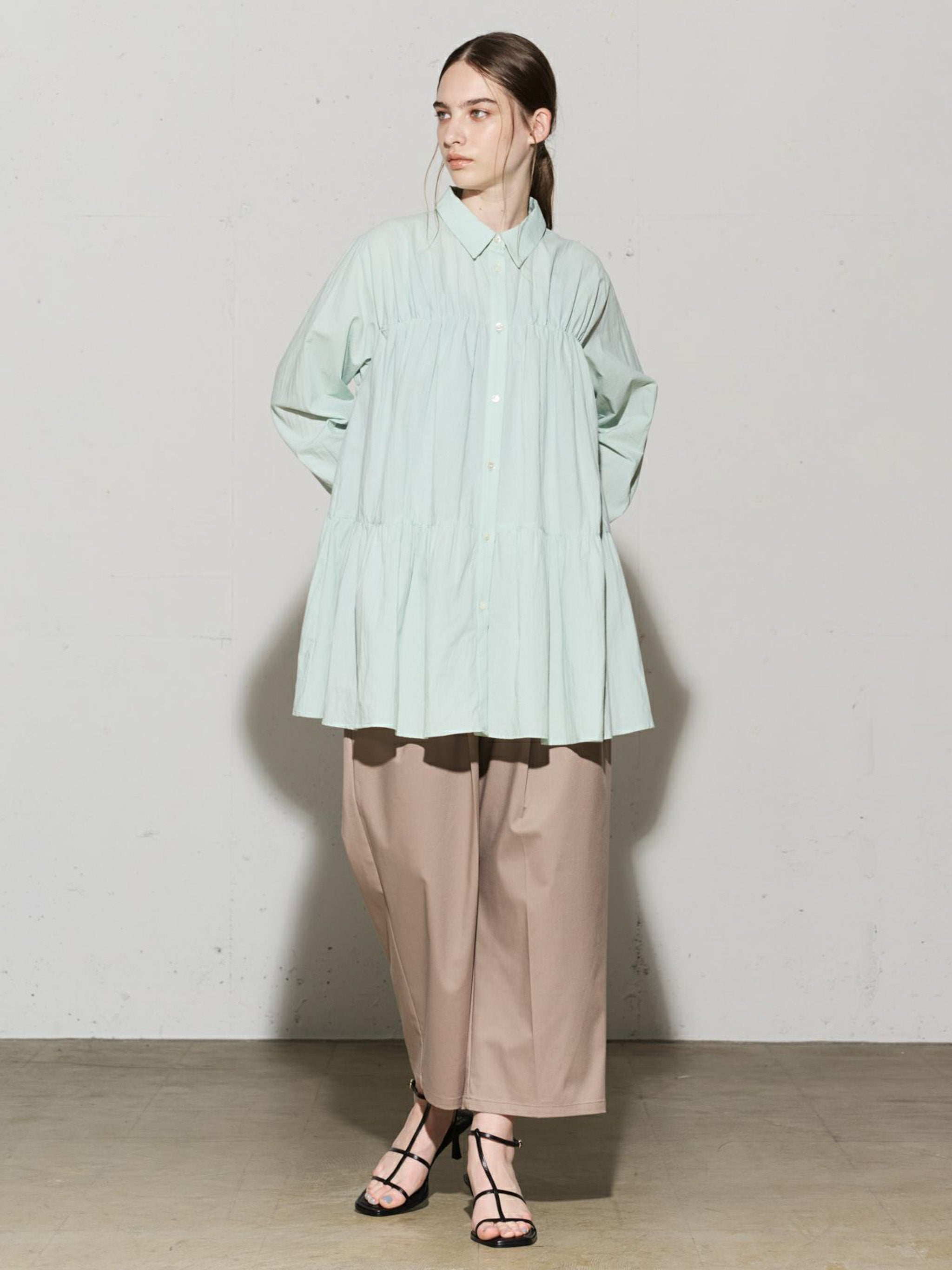 ティアードボリュームシャツ