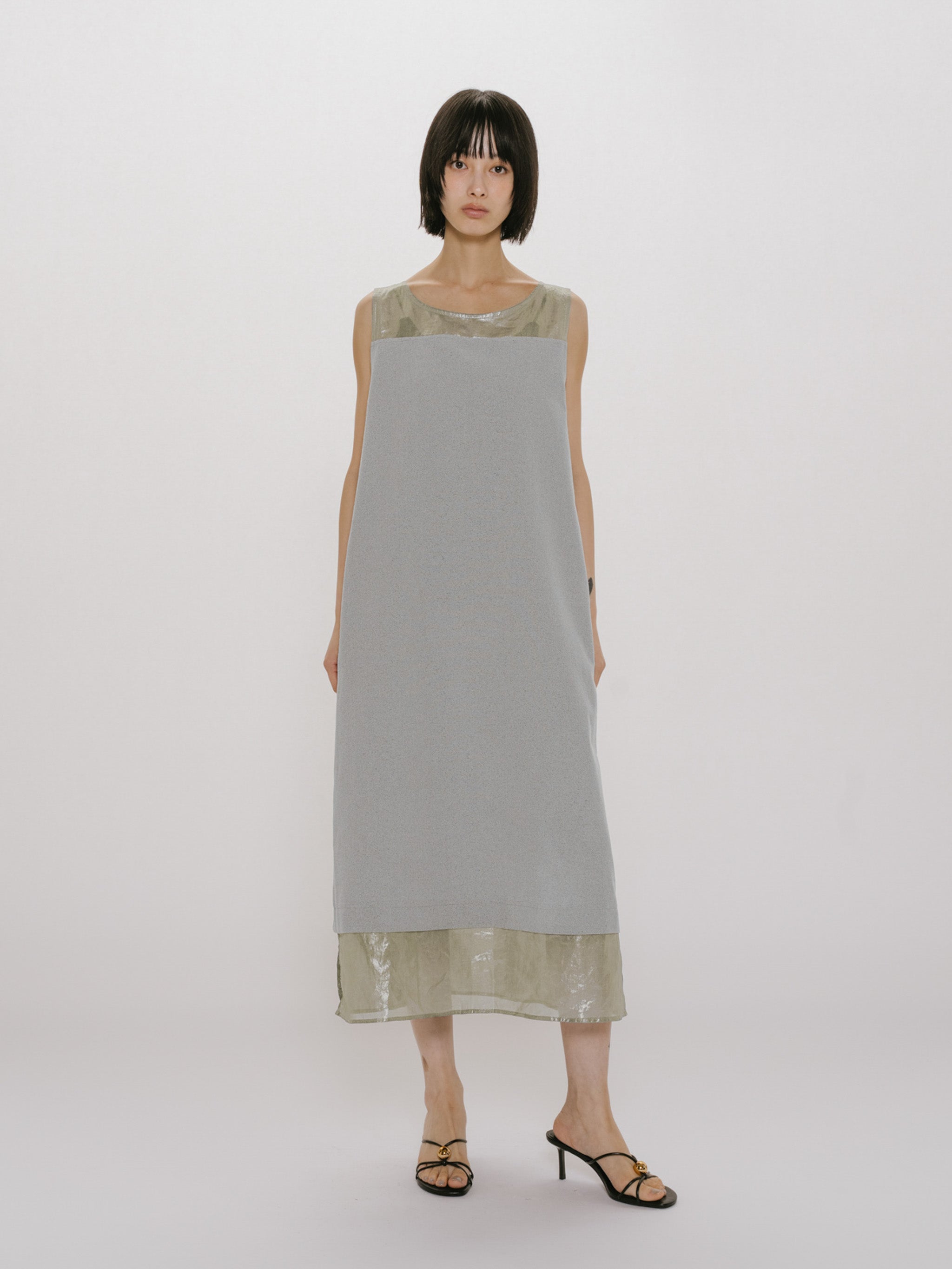 n/slv OP with foil print organdy