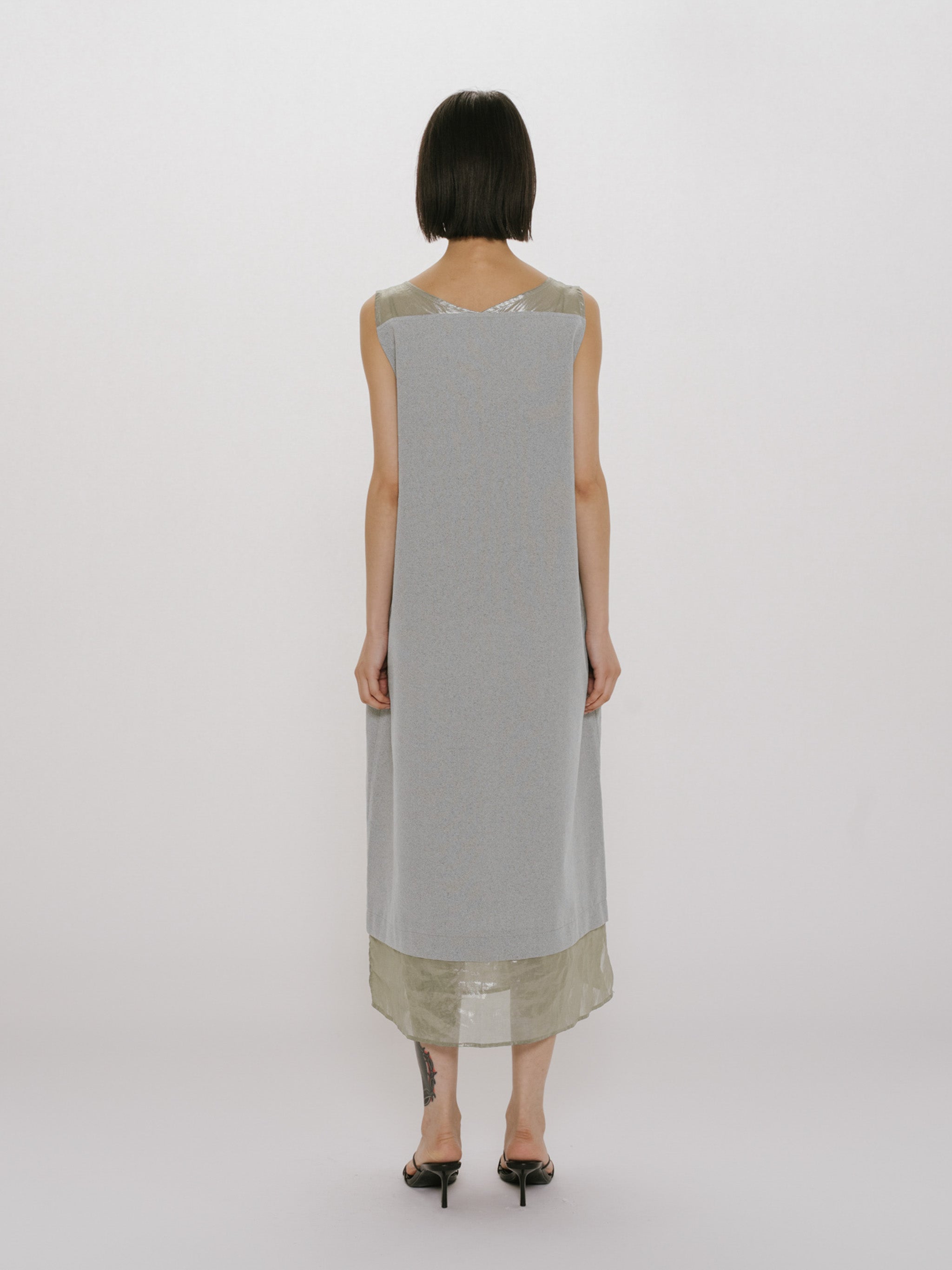 n/slv OP with foil print organdy