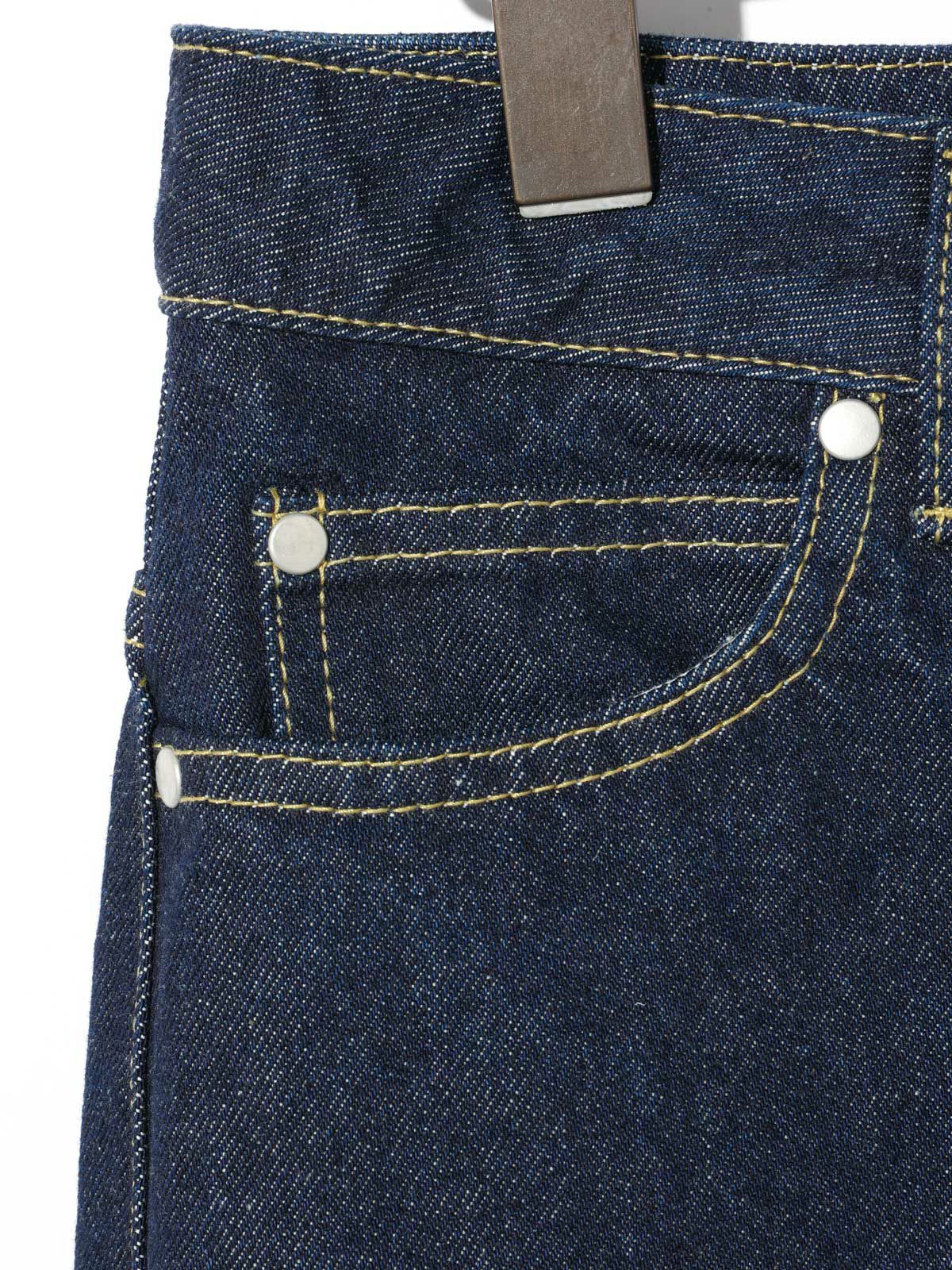 barrel leg wide denim