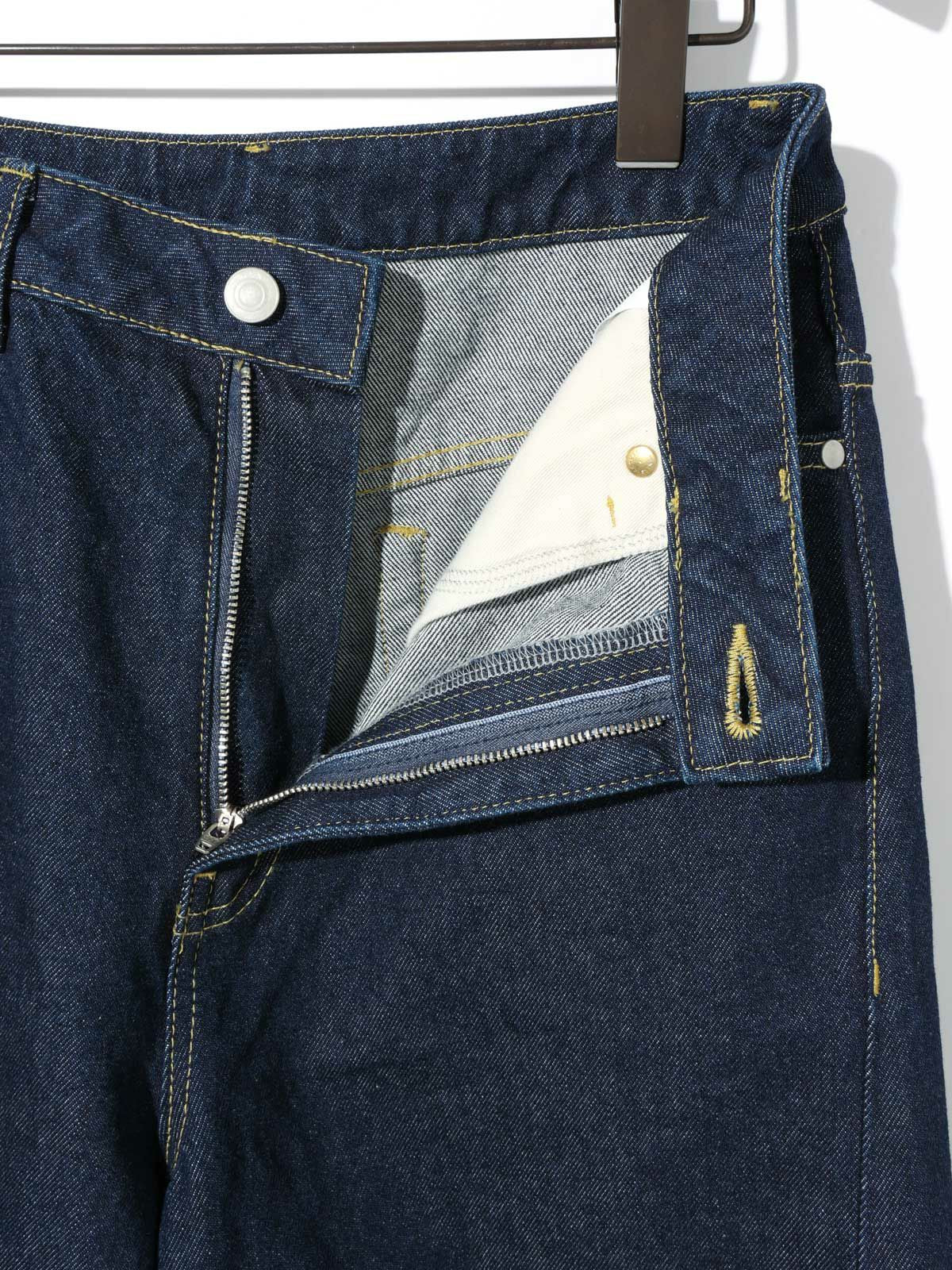 barrel leg wide denim