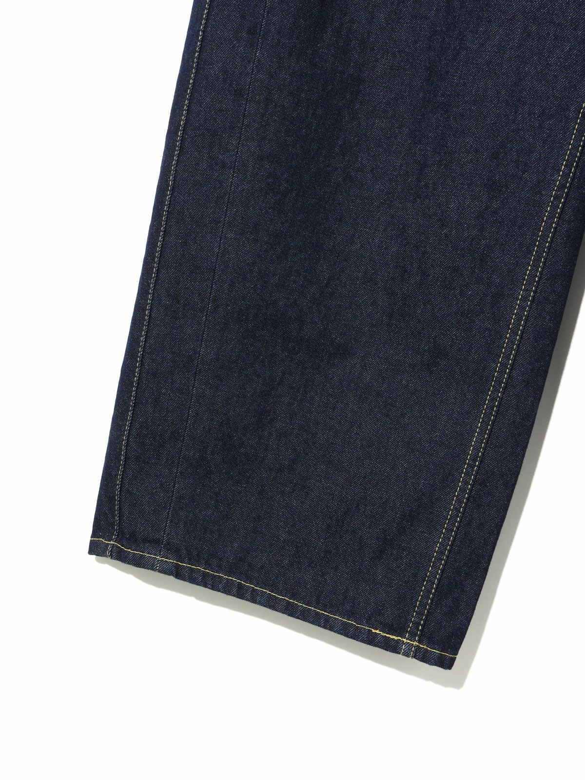 barrel leg wide denim