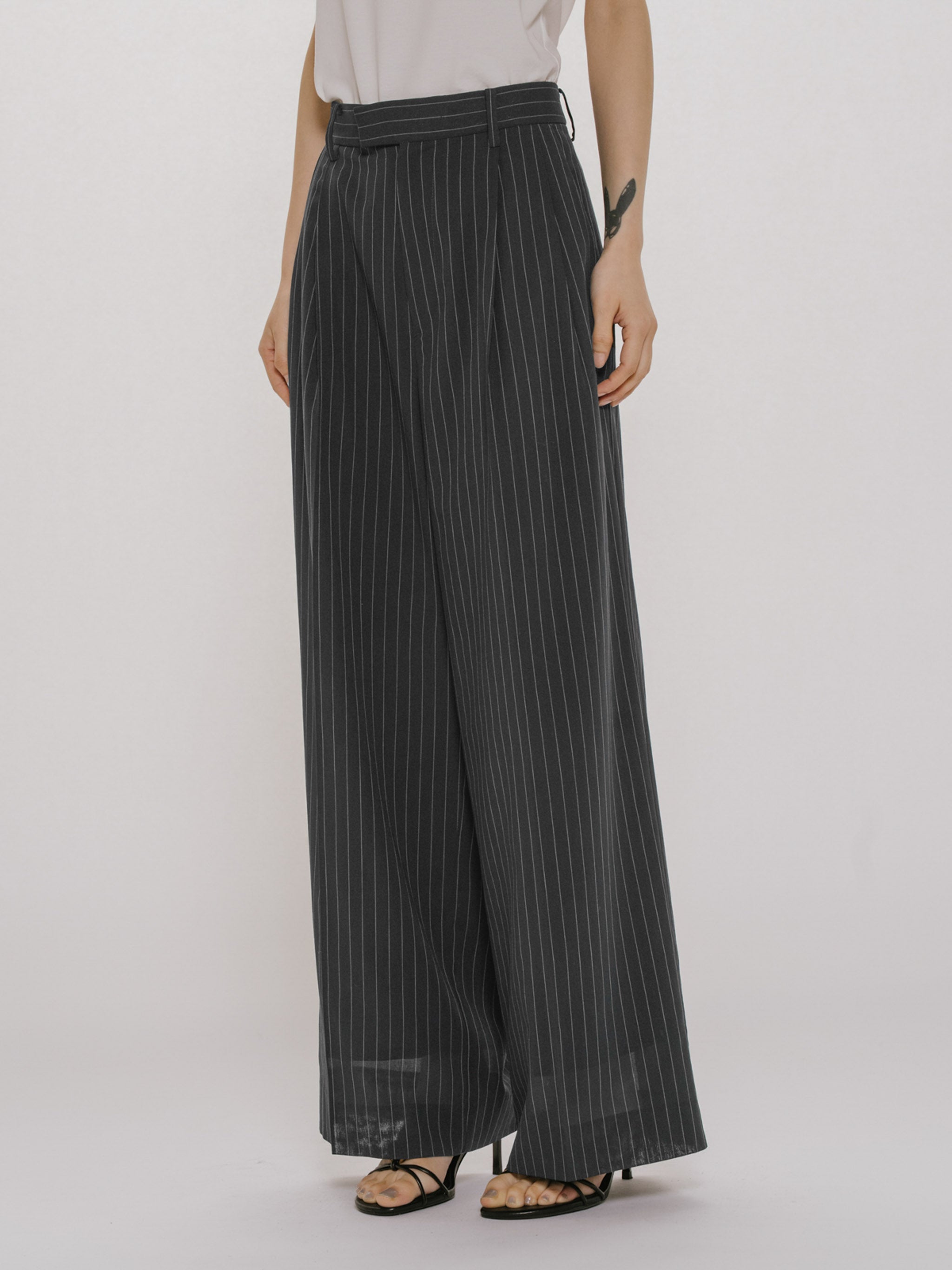 sheer wide slacks